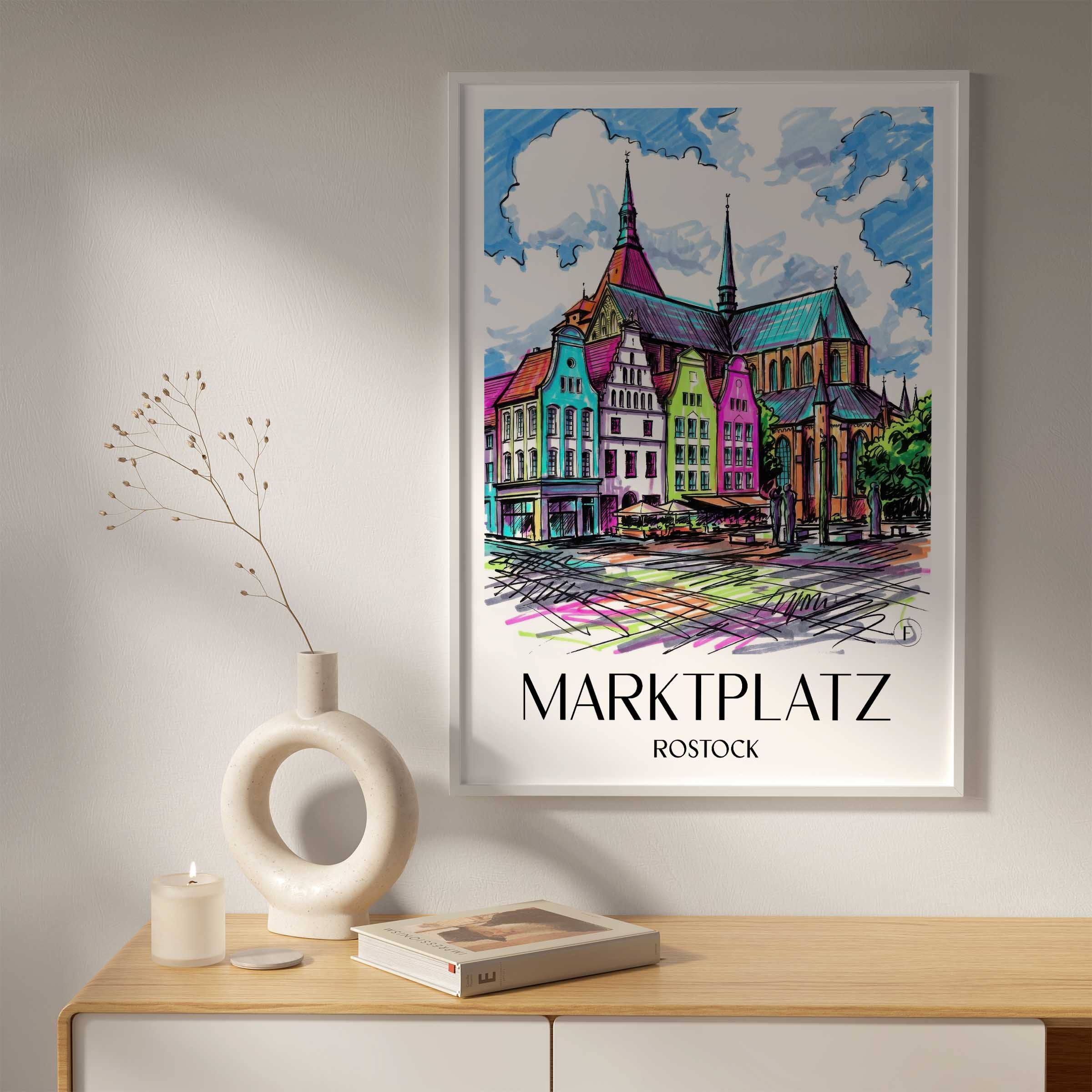 marktplatz-rostock-deutschland-poster-graffiti