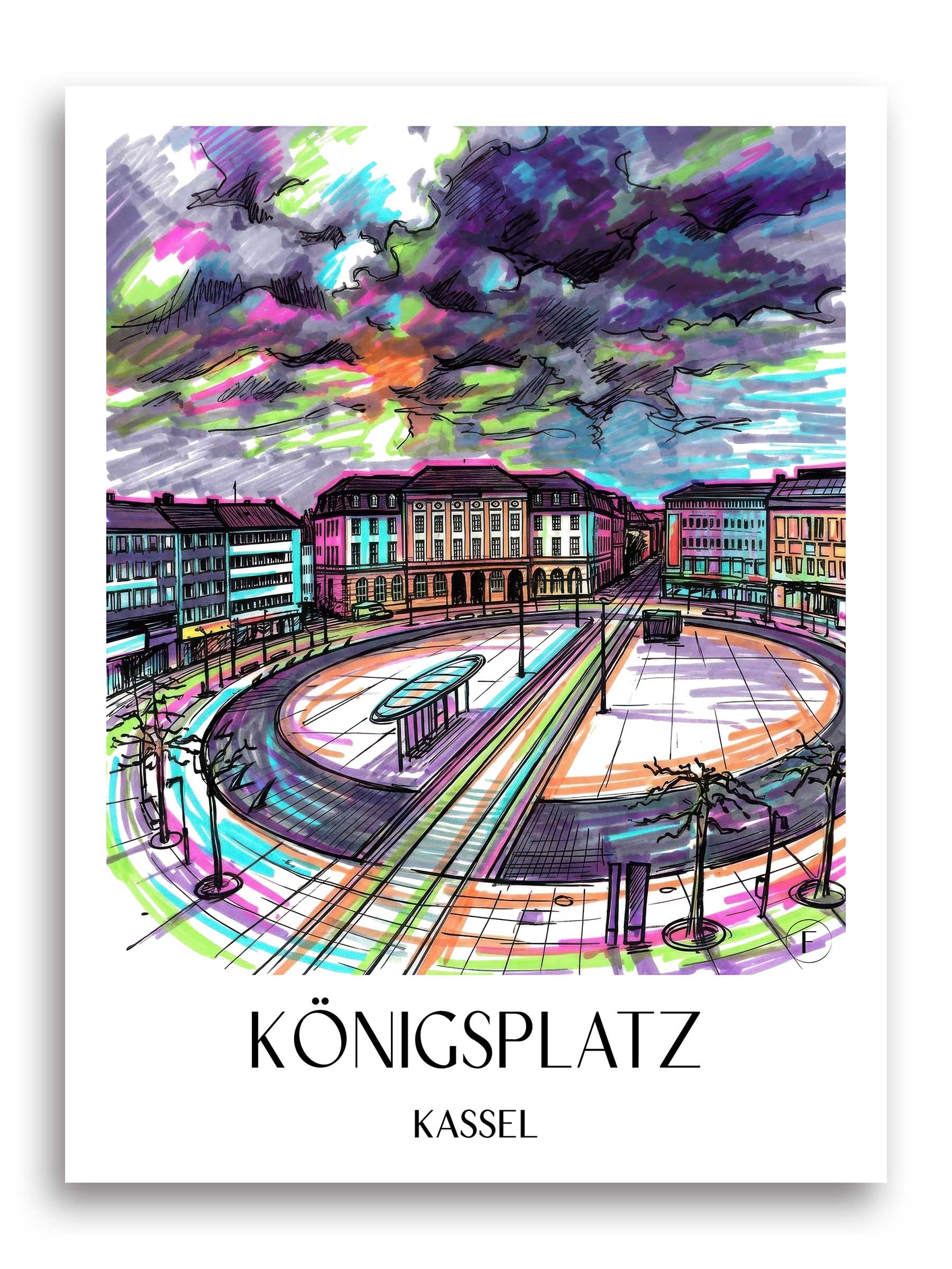 königsplatz-kassel-deutschland-poster-graffiti