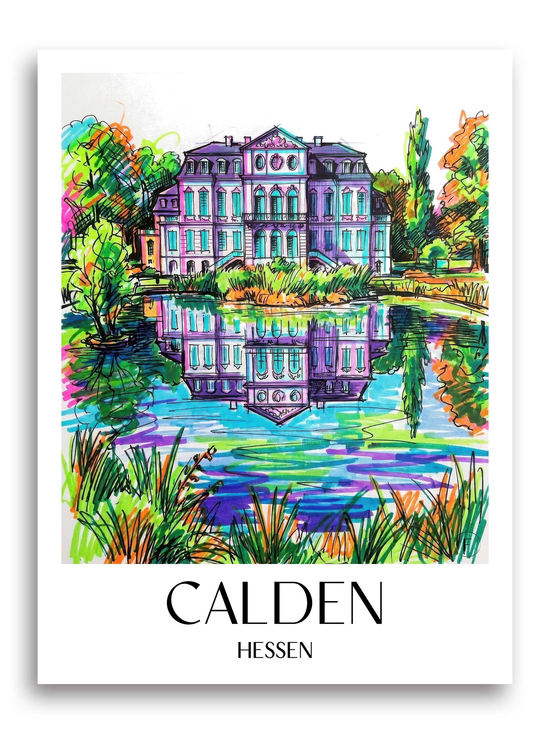 calden-hessen-deutschland-poster-graffiti