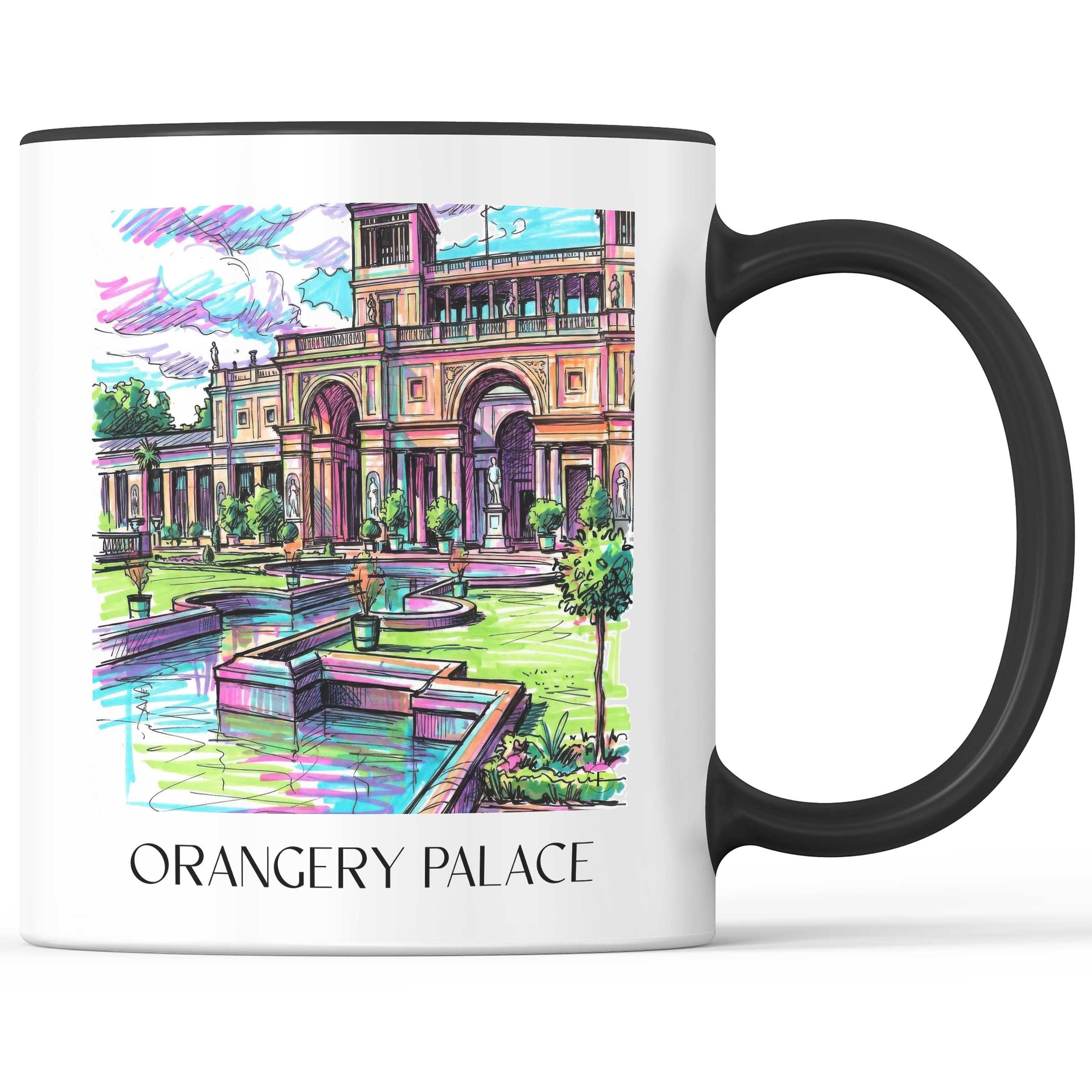 Orangerieschloss Kaffeebecher - Potsdam - Deutschland Becher - Kaffeetasse im Tag Graffiti Stil