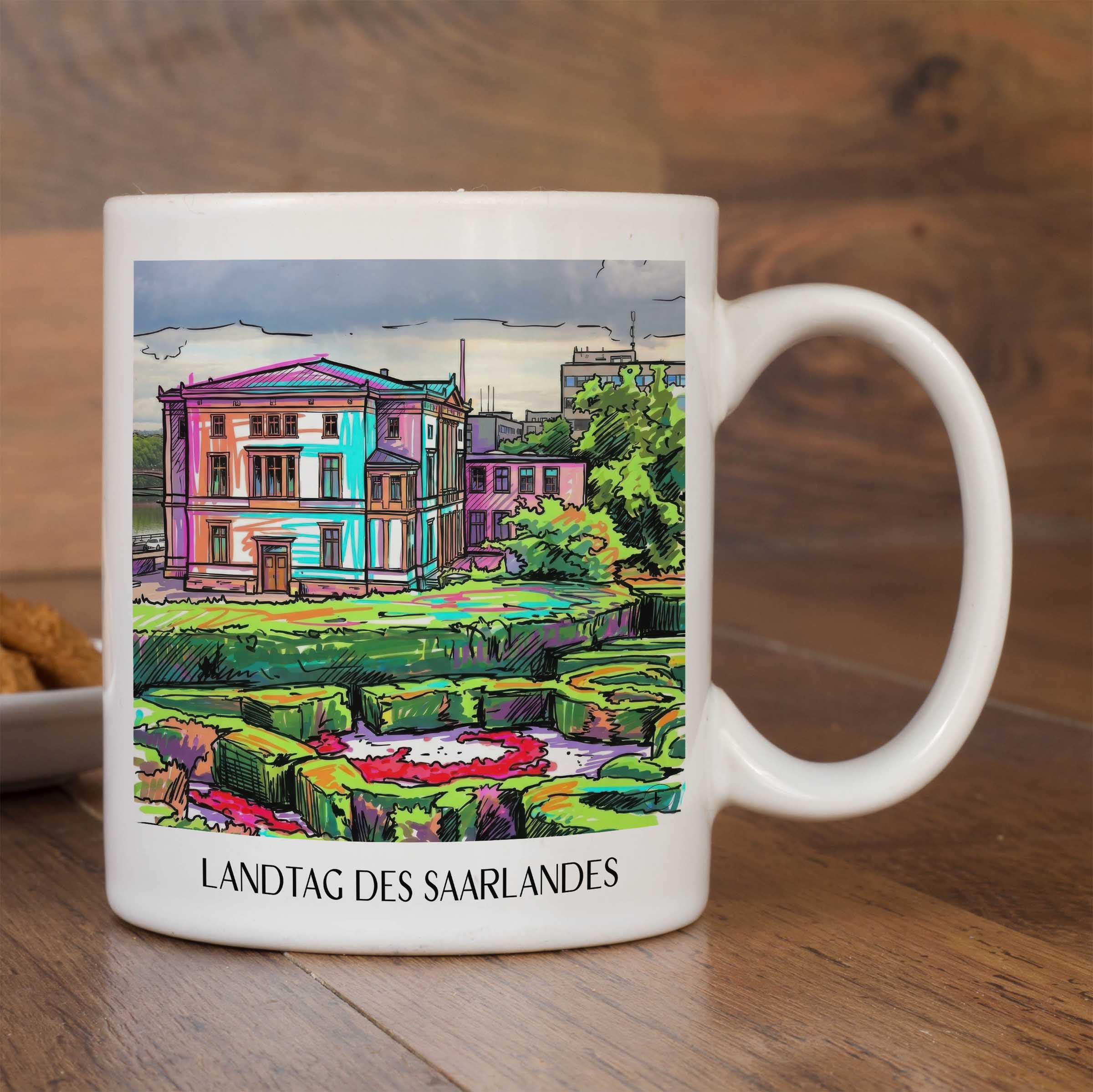 landtag-des-saarlandes-saarbrücken-deutschland-kaffeebecher-graffiti