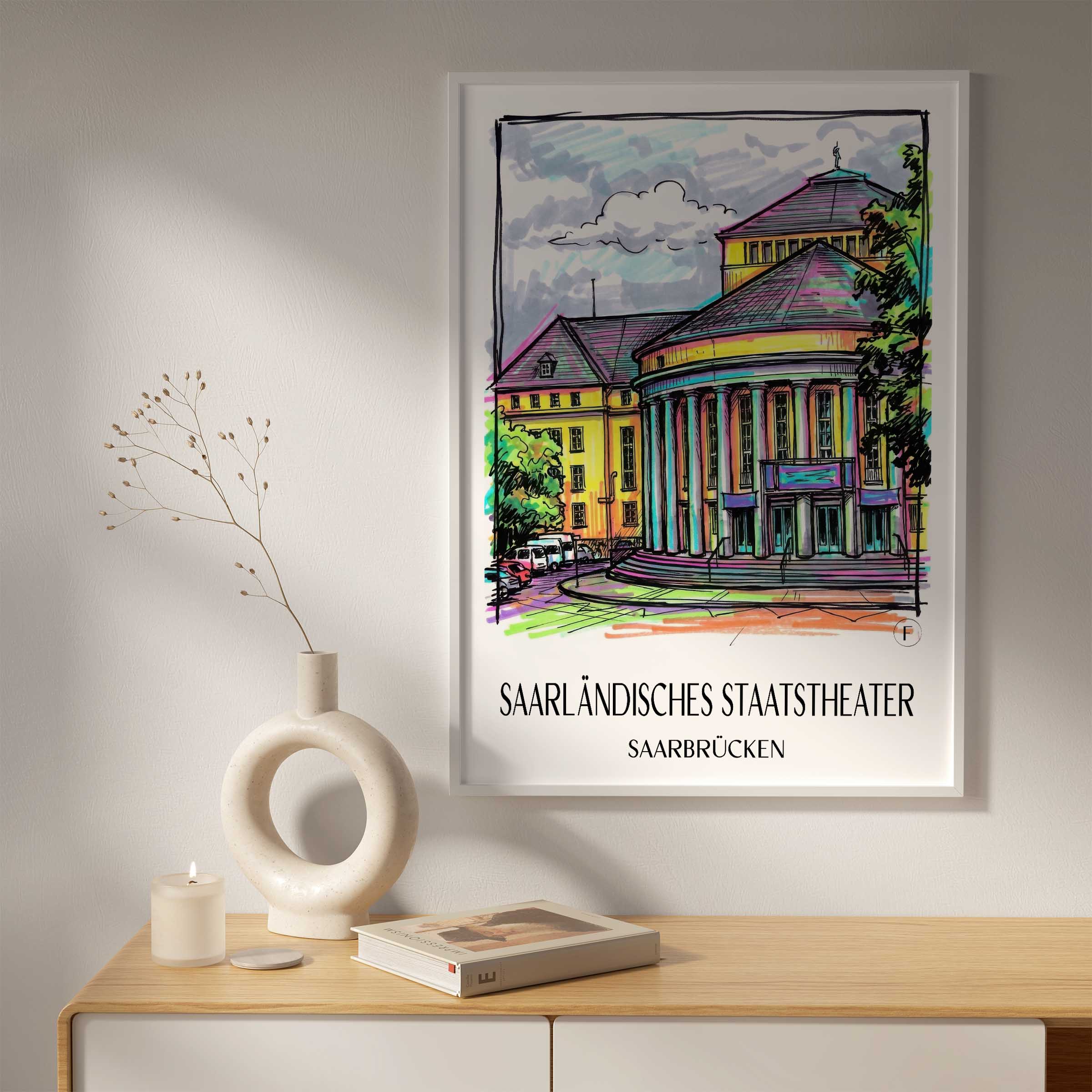 saarländisches-staatstheater-saarbrücken-deutschland-poster-graffiti