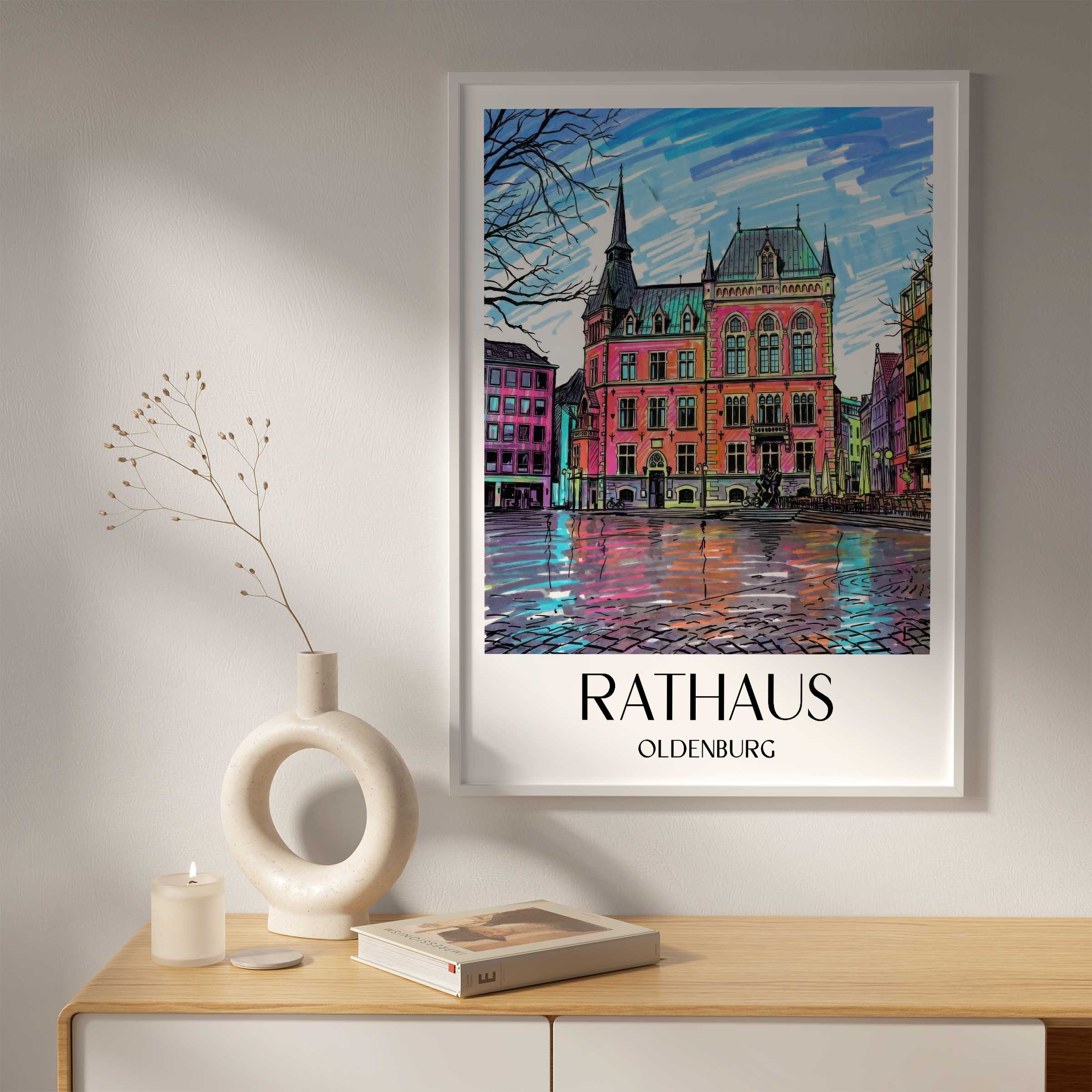 rathaus-oldenburg-deutschland-poster-graffiti
