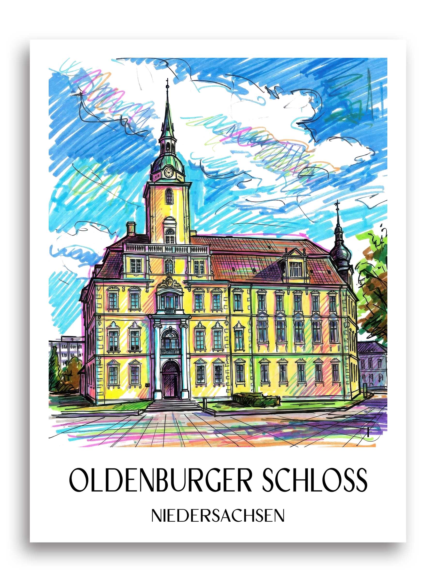 oldenburger-schloss-niedersachsen-deutschland-poster-graffiti