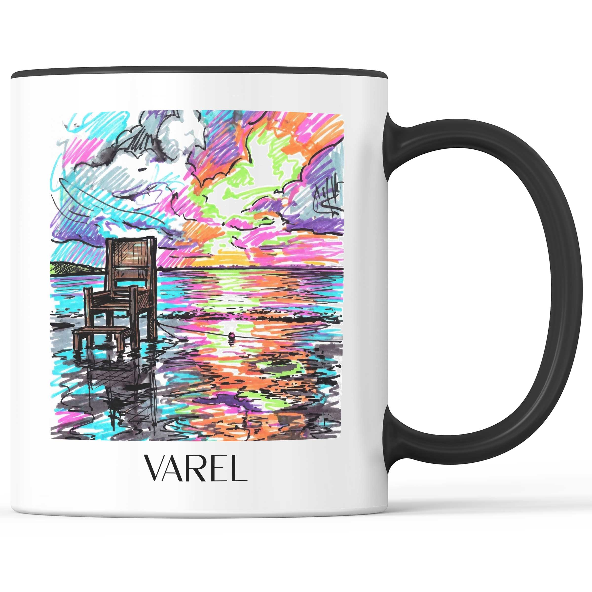 Varel Kaffeebecher - Friesland - Deutschland Becher - Kaffeetasse im Tag Graffiti Stil