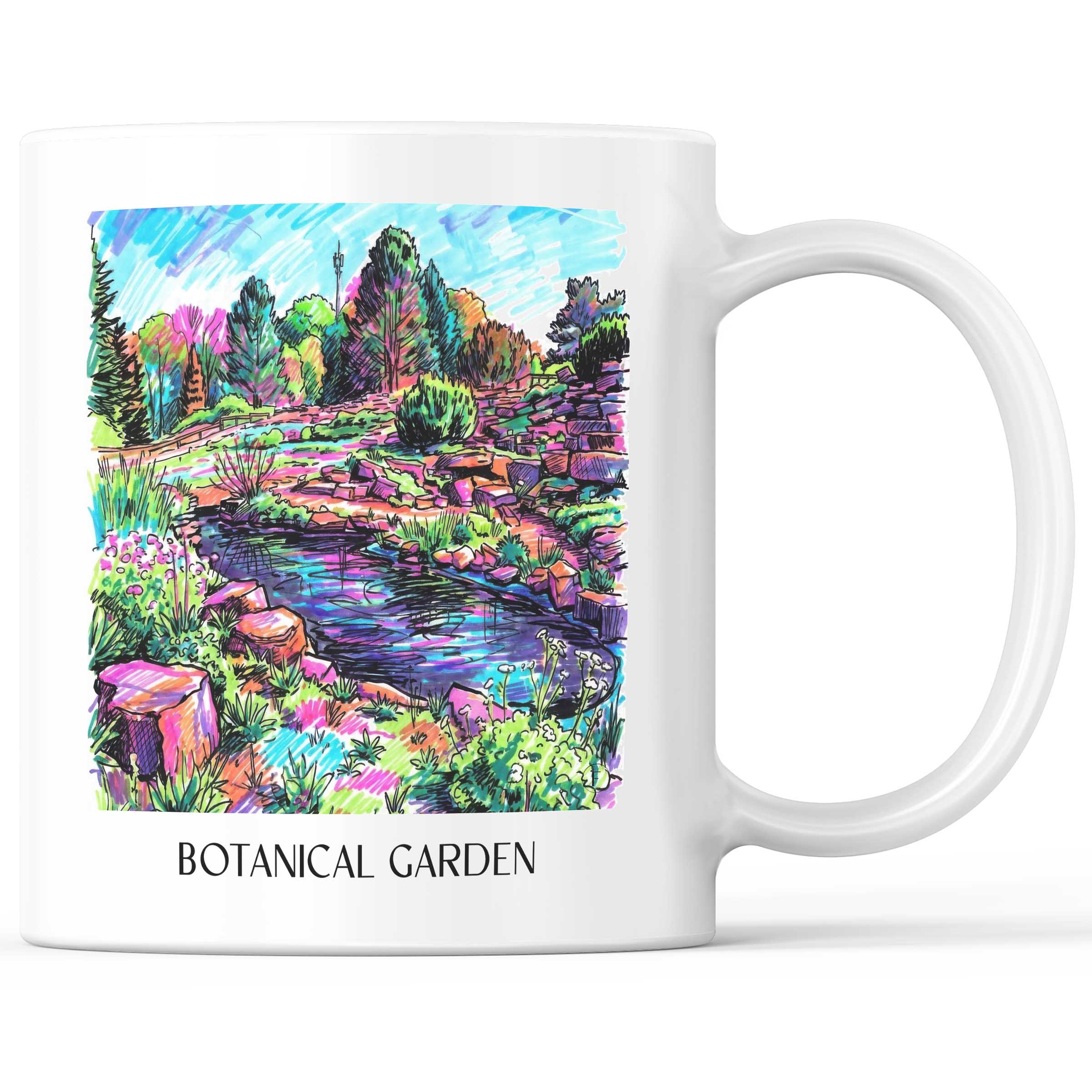 Botanischer Garten Kaffeebecher - Osnabrück - Deutschland Becher - Kaffeetasse im Tag Graffiti Stil