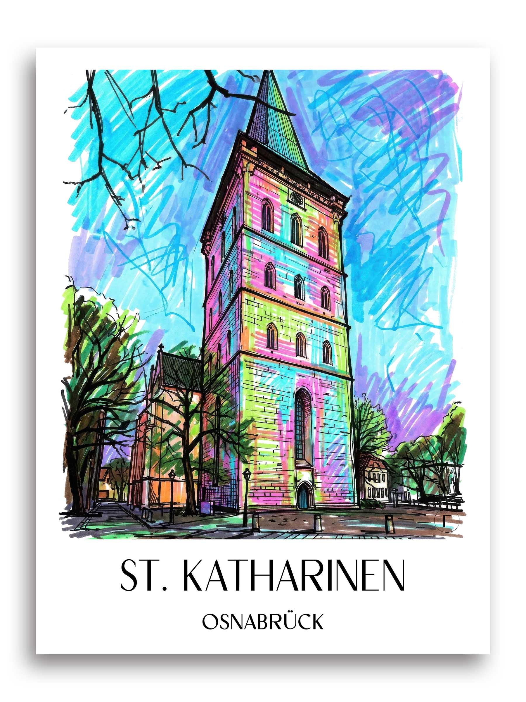 st.-katharinen-osnabrück-deutschland-poster-graffiti