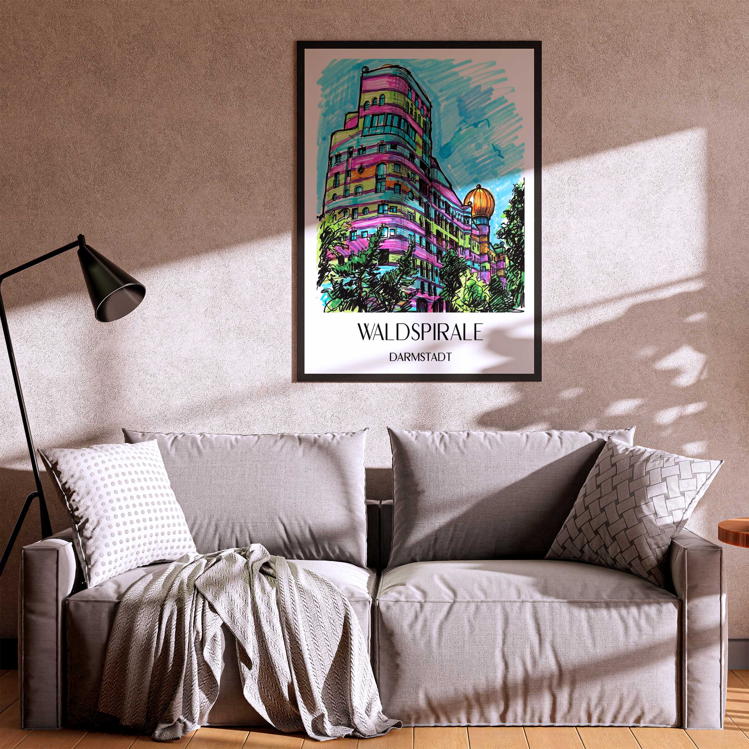 waldspirale-darmstadt-deutschland-poster-graffiti