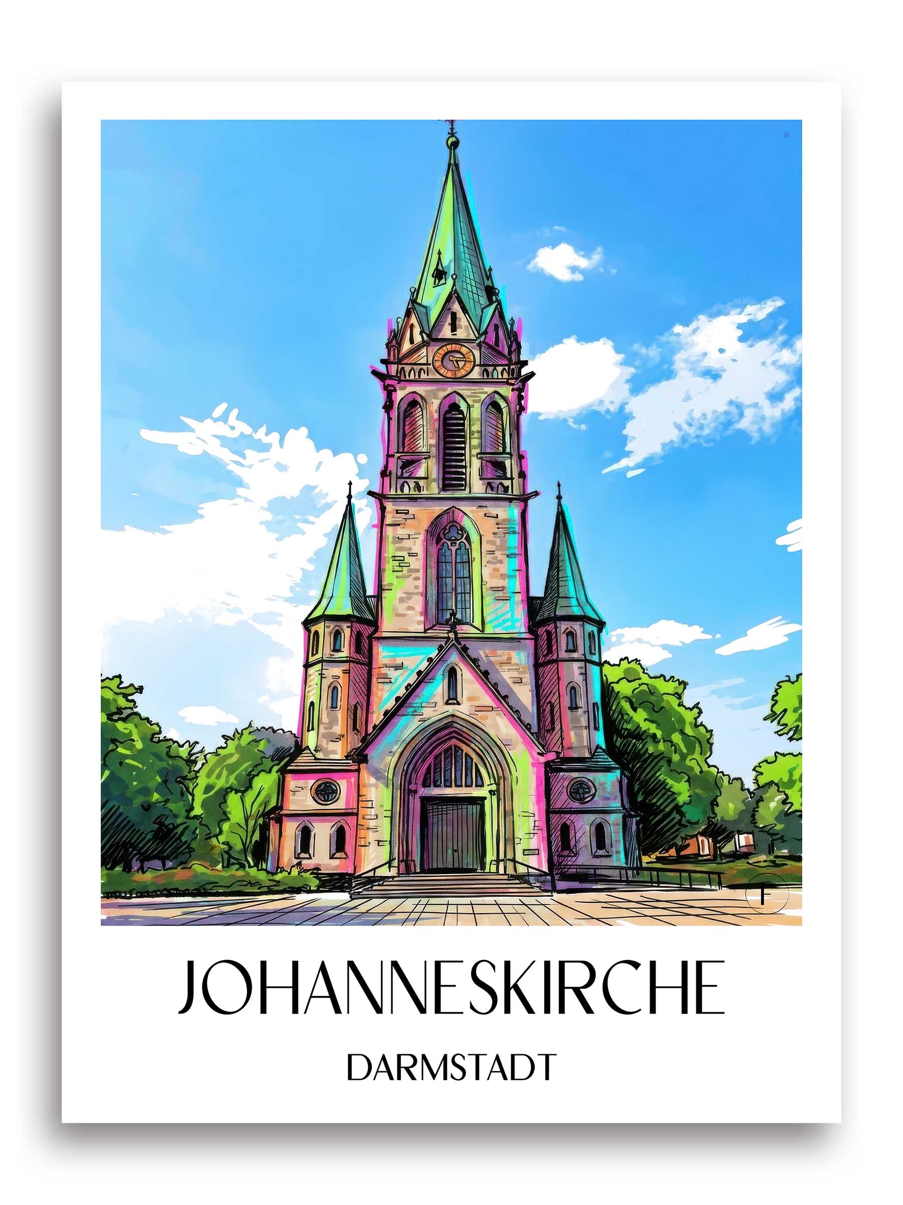 johanneskirche-darmstadt-deutschland-poster-graffiti