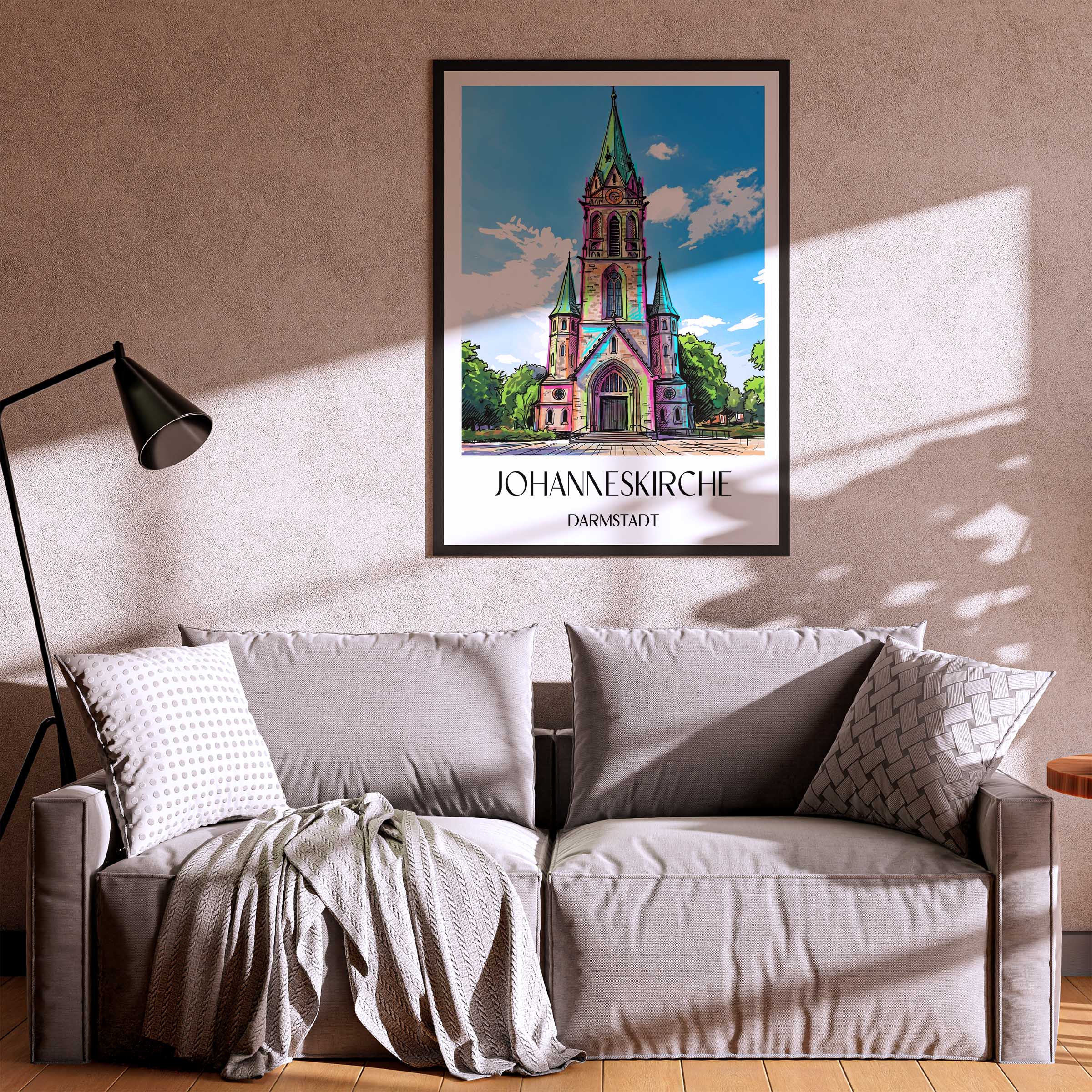 johanneskirche-darmstadt-deutschland-poster-graffiti