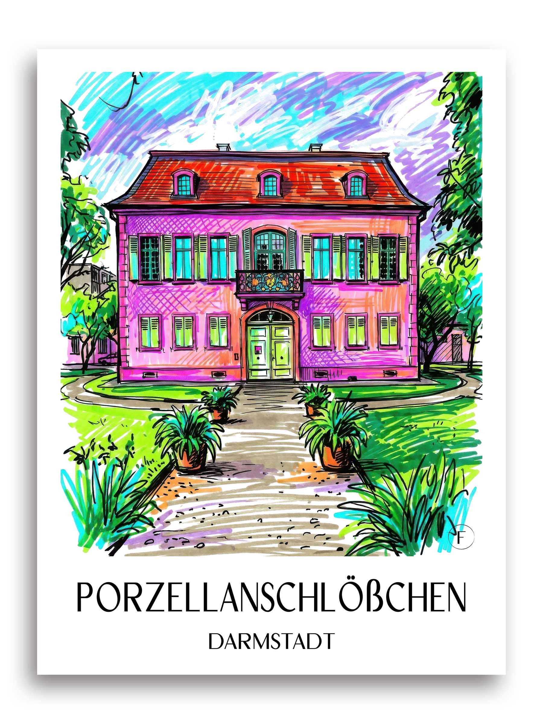 porzellanschlößchen-darmstadt-deutschland-poster-graffiti