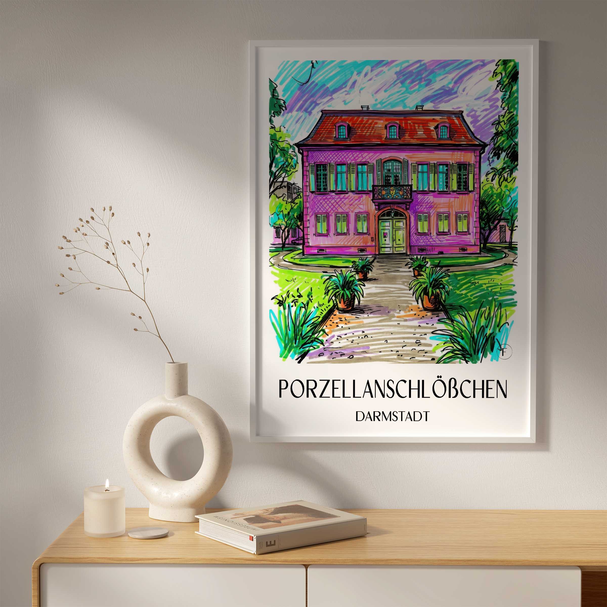 porzellanschlößchen-darmstadt-deutschland-poster-graffiti