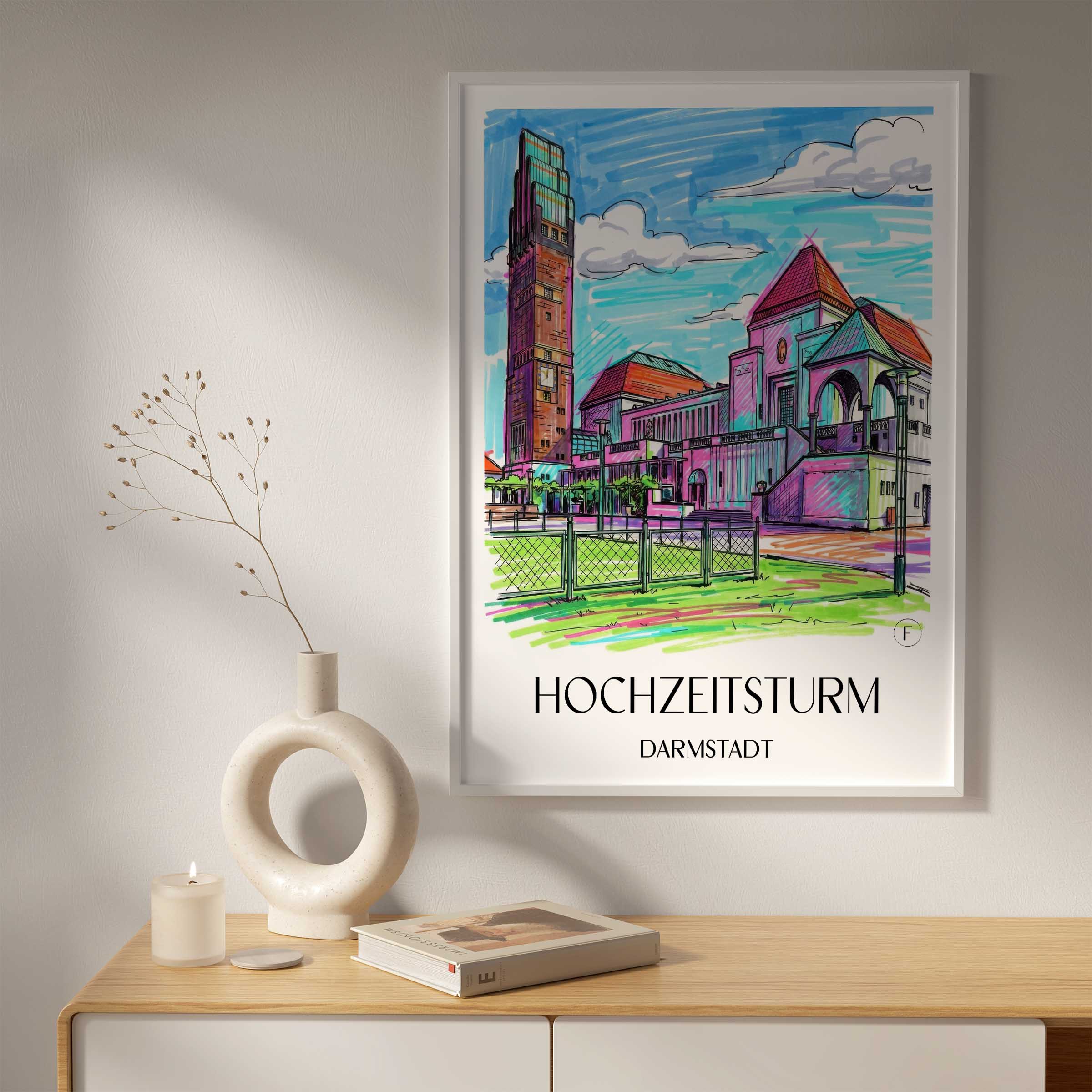 hochzeitsturm-darmstadt-deutschland-poster-graffiti