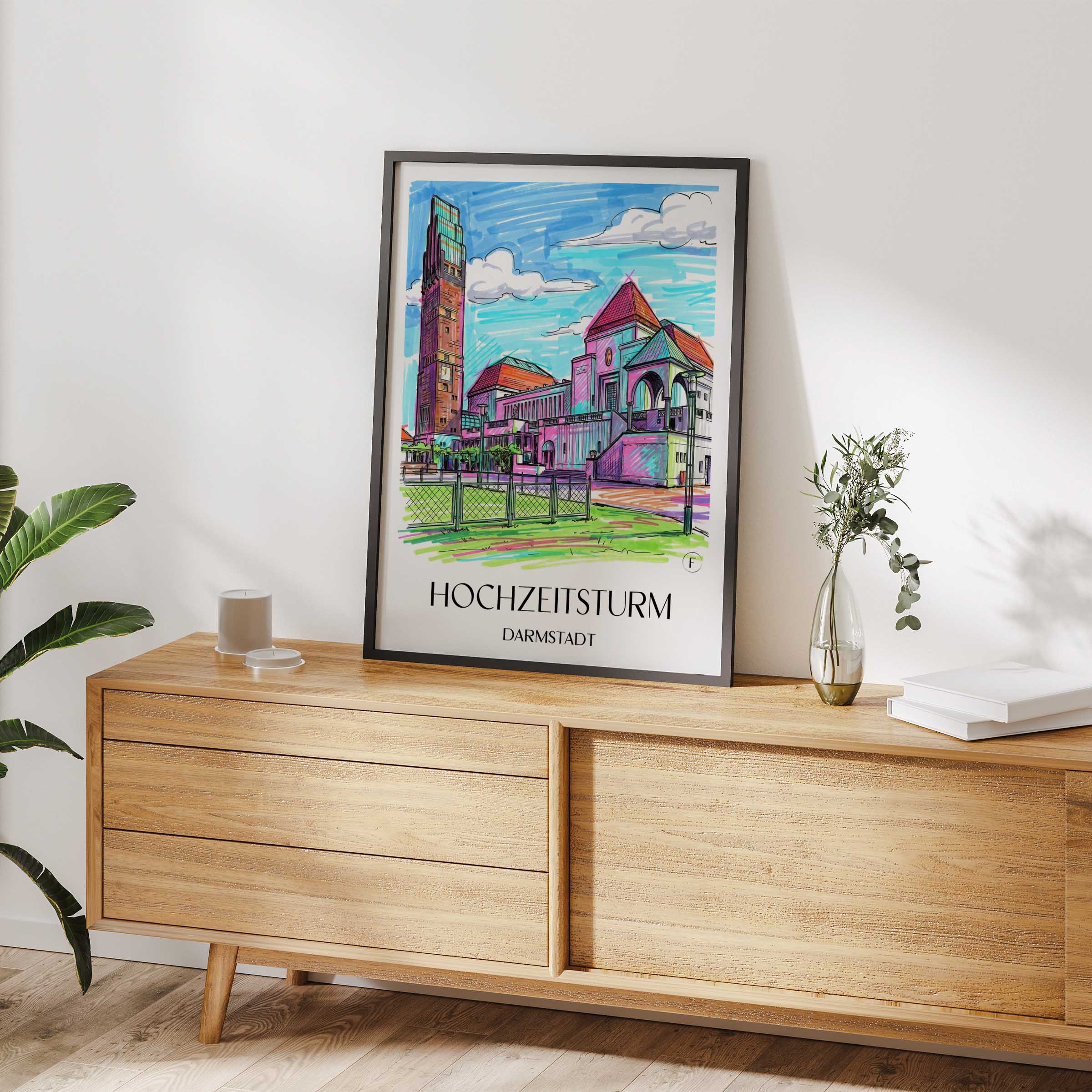 hochzeitsturm-darmstadt-deutschland-poster-graffiti