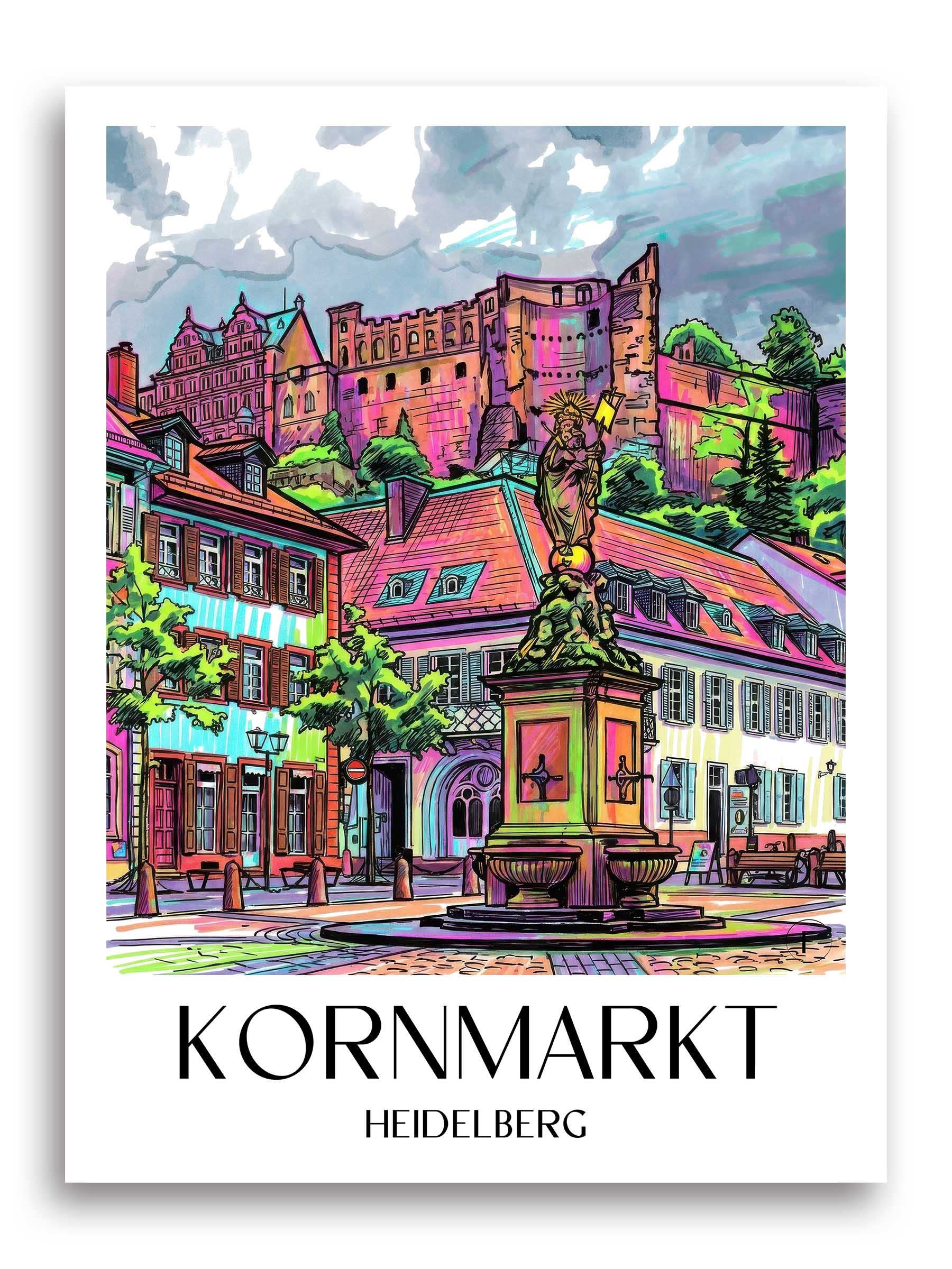 kornmarkt-heidelberg-deutschland-poster-graffiti