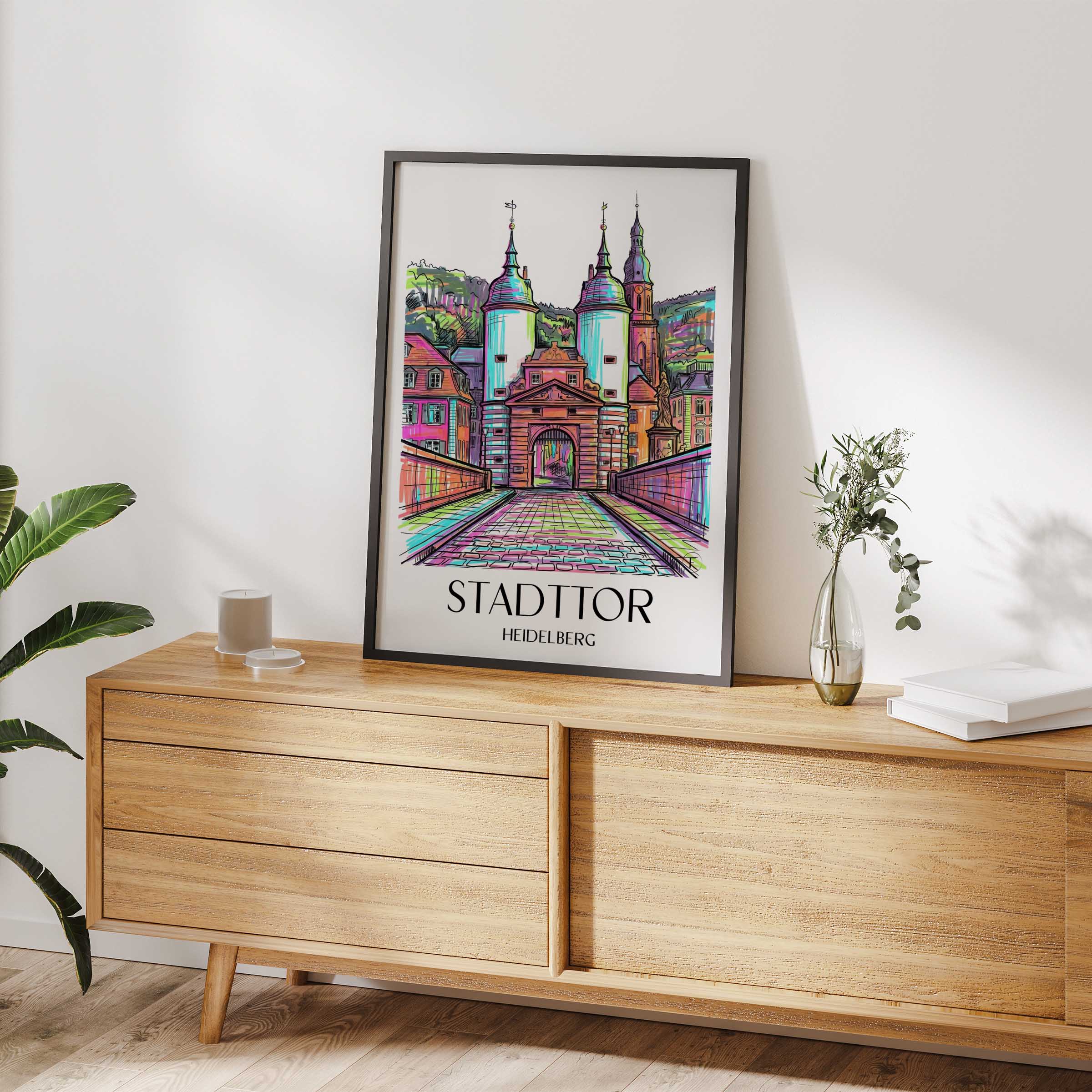 stadttor-heidelberg-deutschland-poster-graffiti