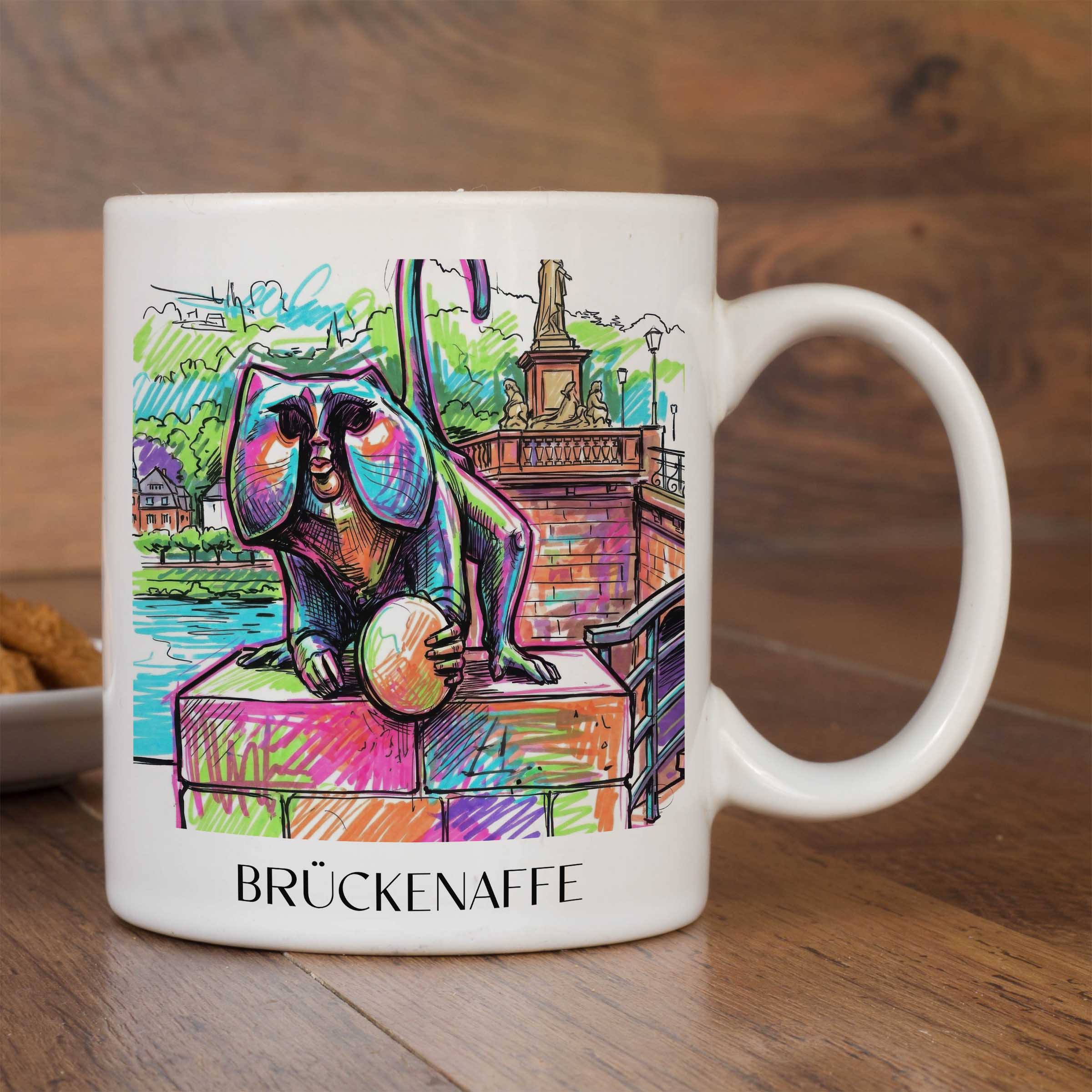 brückenaffe-heidelberg-deutschland-kaffeebecher-graffiti