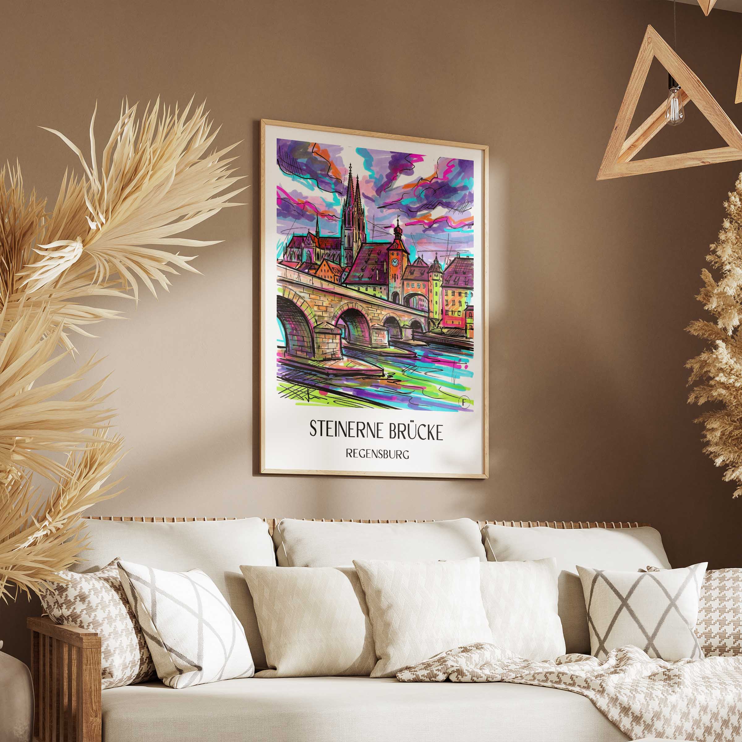 steinerne-brücke-regensburg-deutschland-poster-graffiti