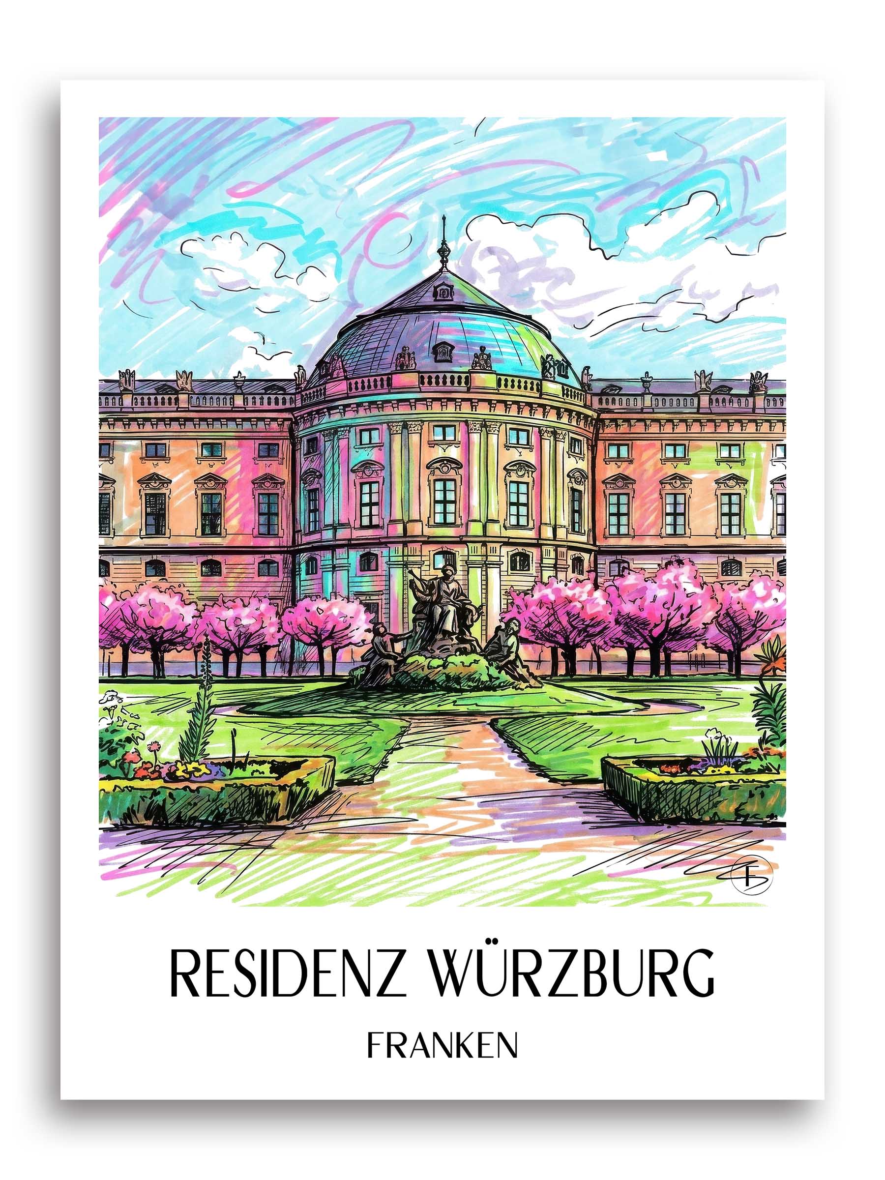 residenz-würzburg-franken-deutschland-poster-graffiti