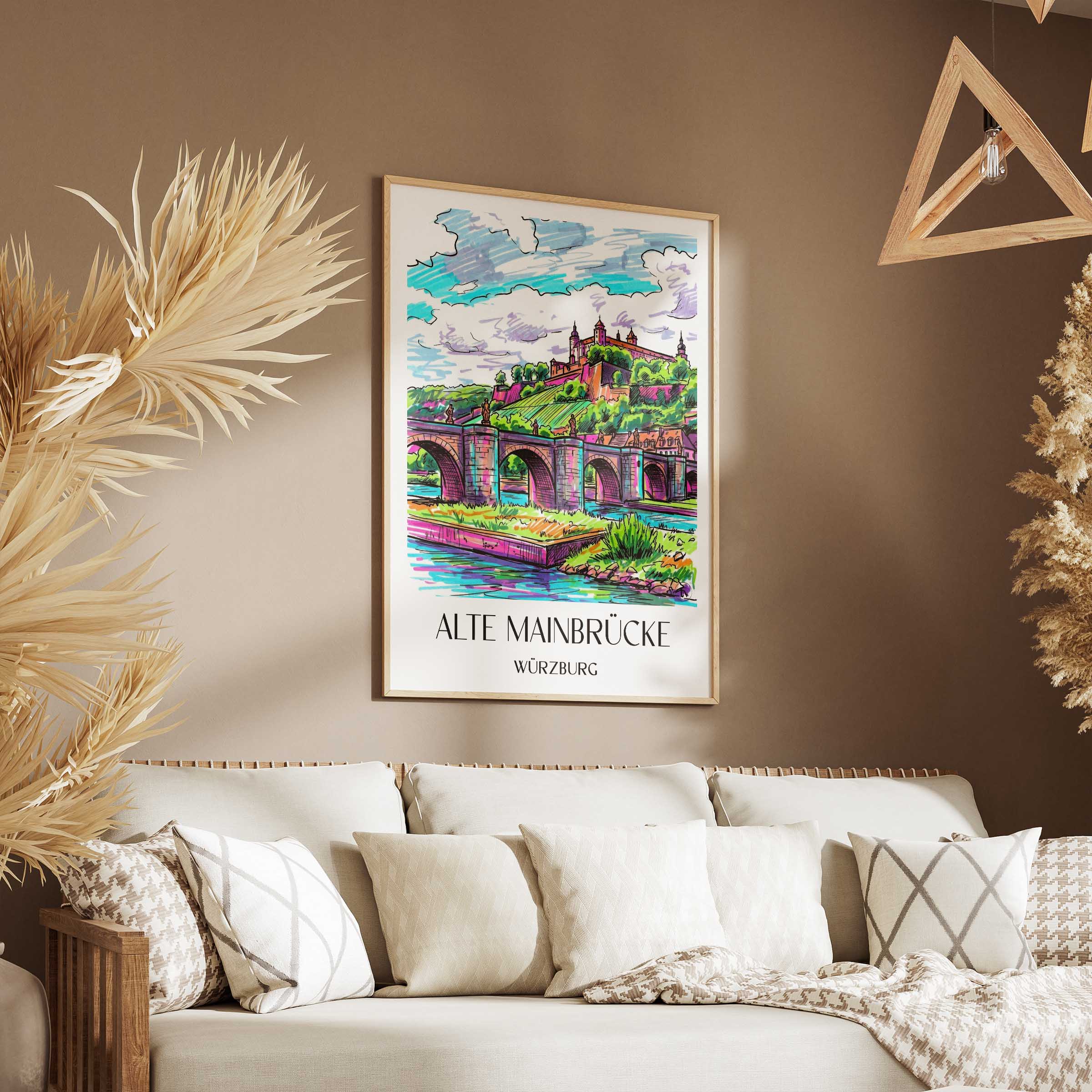 alte-mainbrücke-würzburg-deutschland-poster-graffiti
