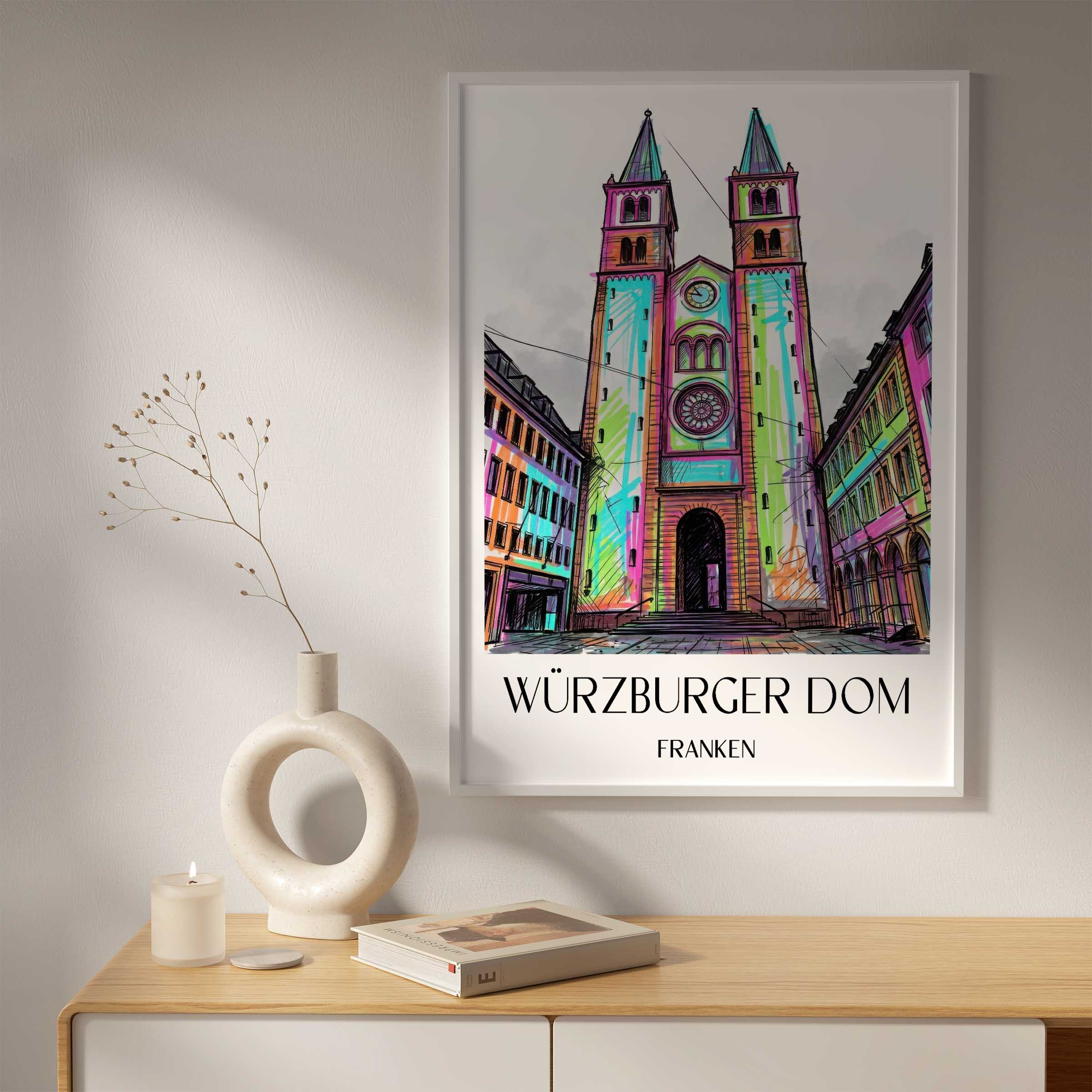 würzburger-dom-franken-deutschland-poster-graffiti