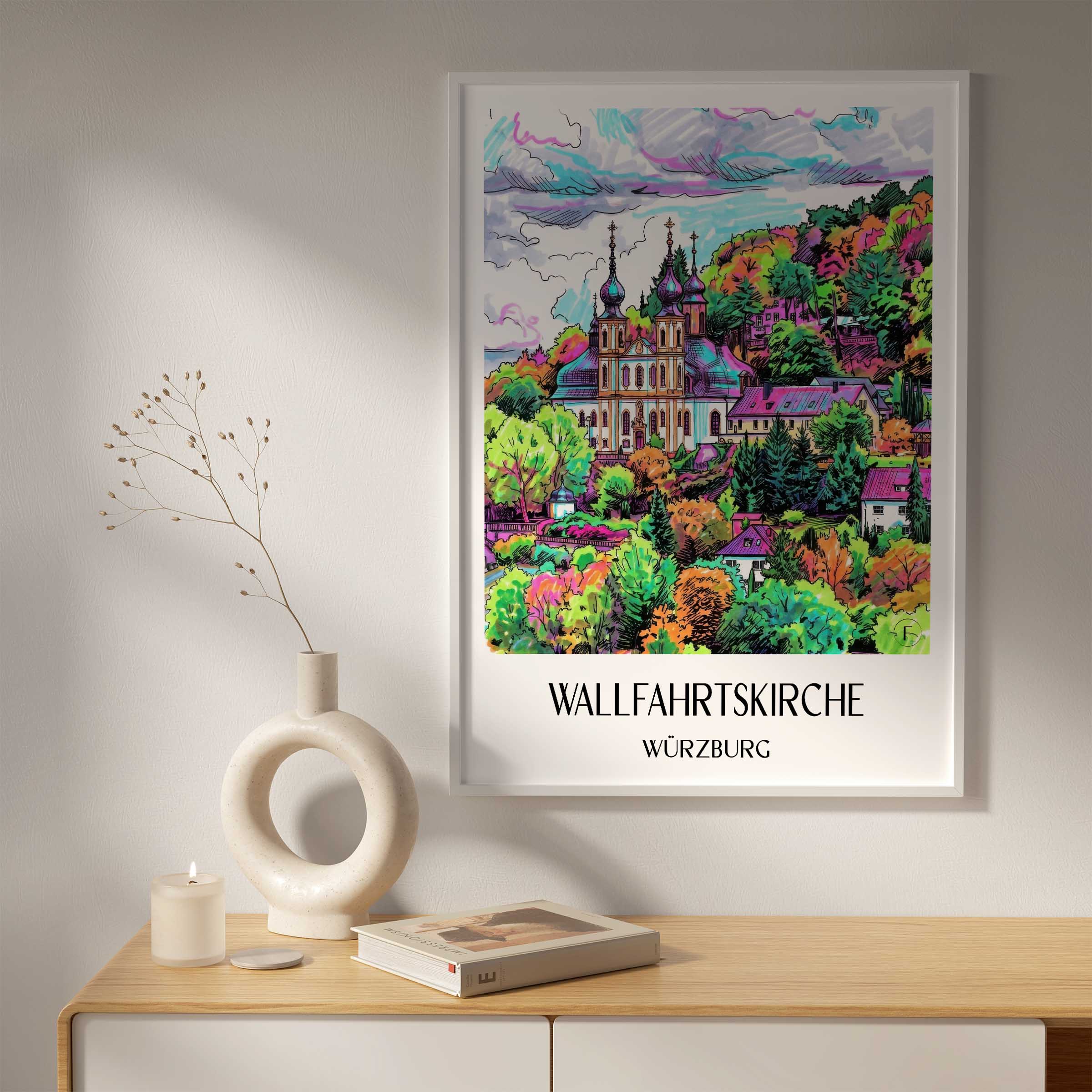 wallfahrtskirche-würzburg-deutschland-poster-graffiti