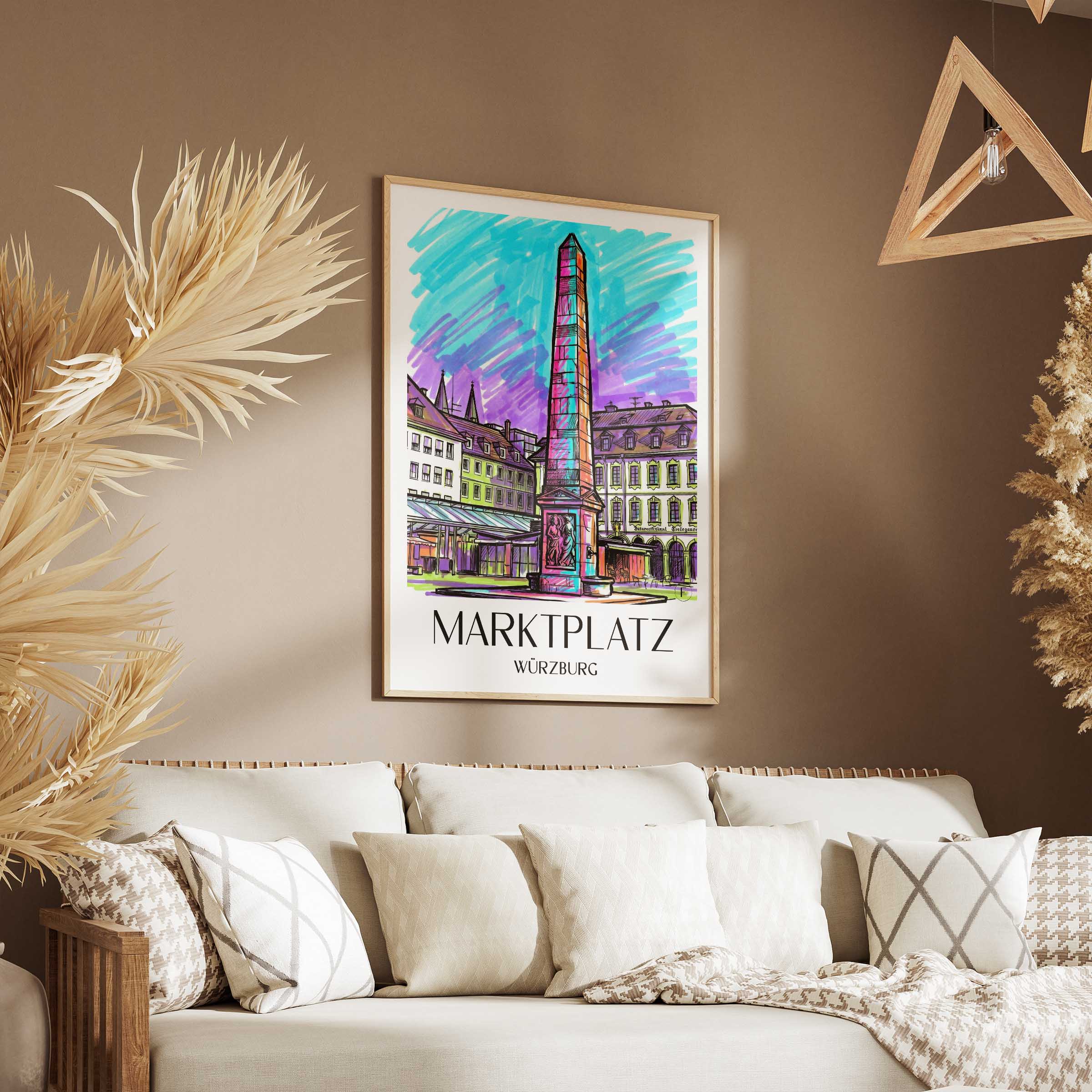 marktplatz-würzburg-deutschland-poster-graffiti