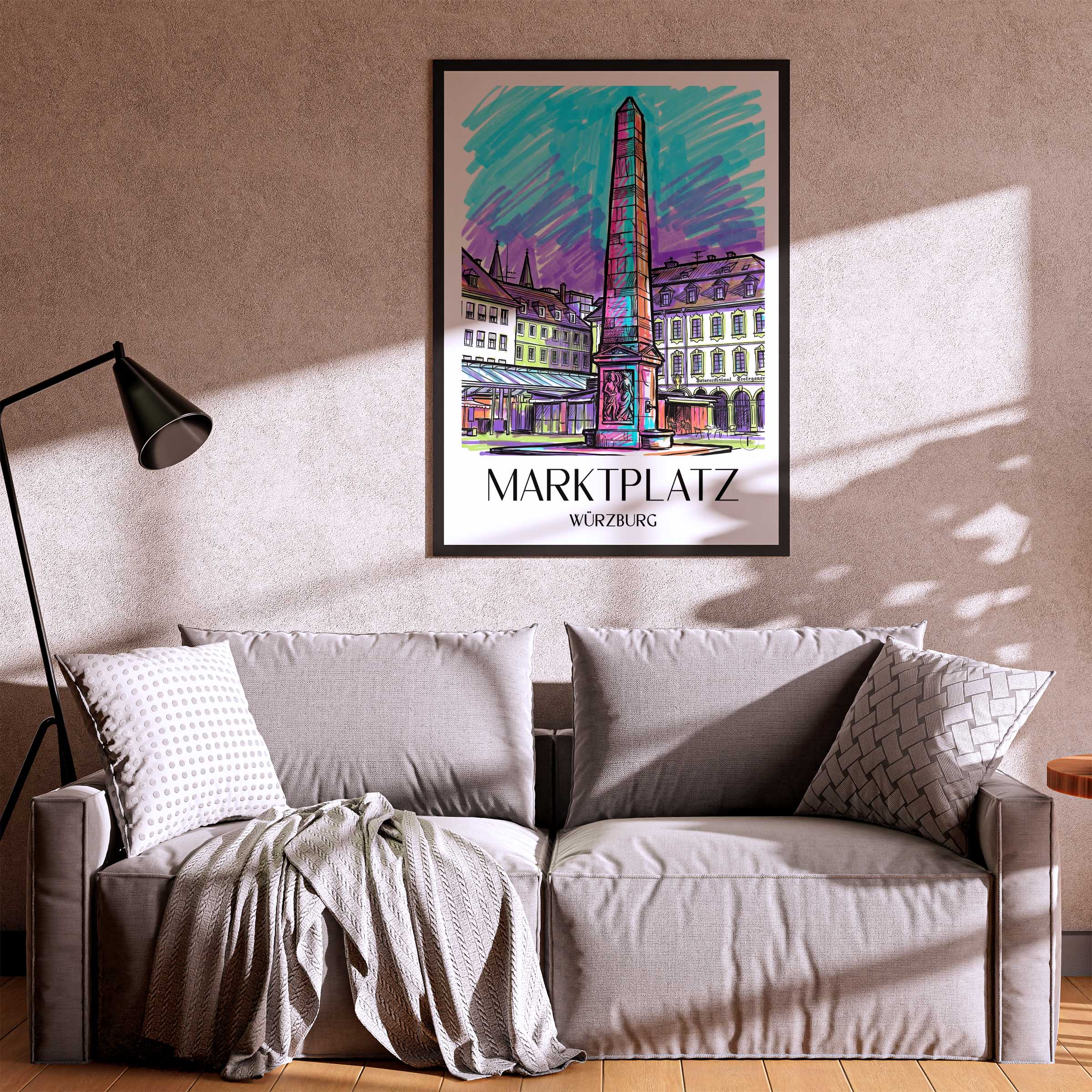 marktplatz-würzburg-deutschland-poster-graffiti