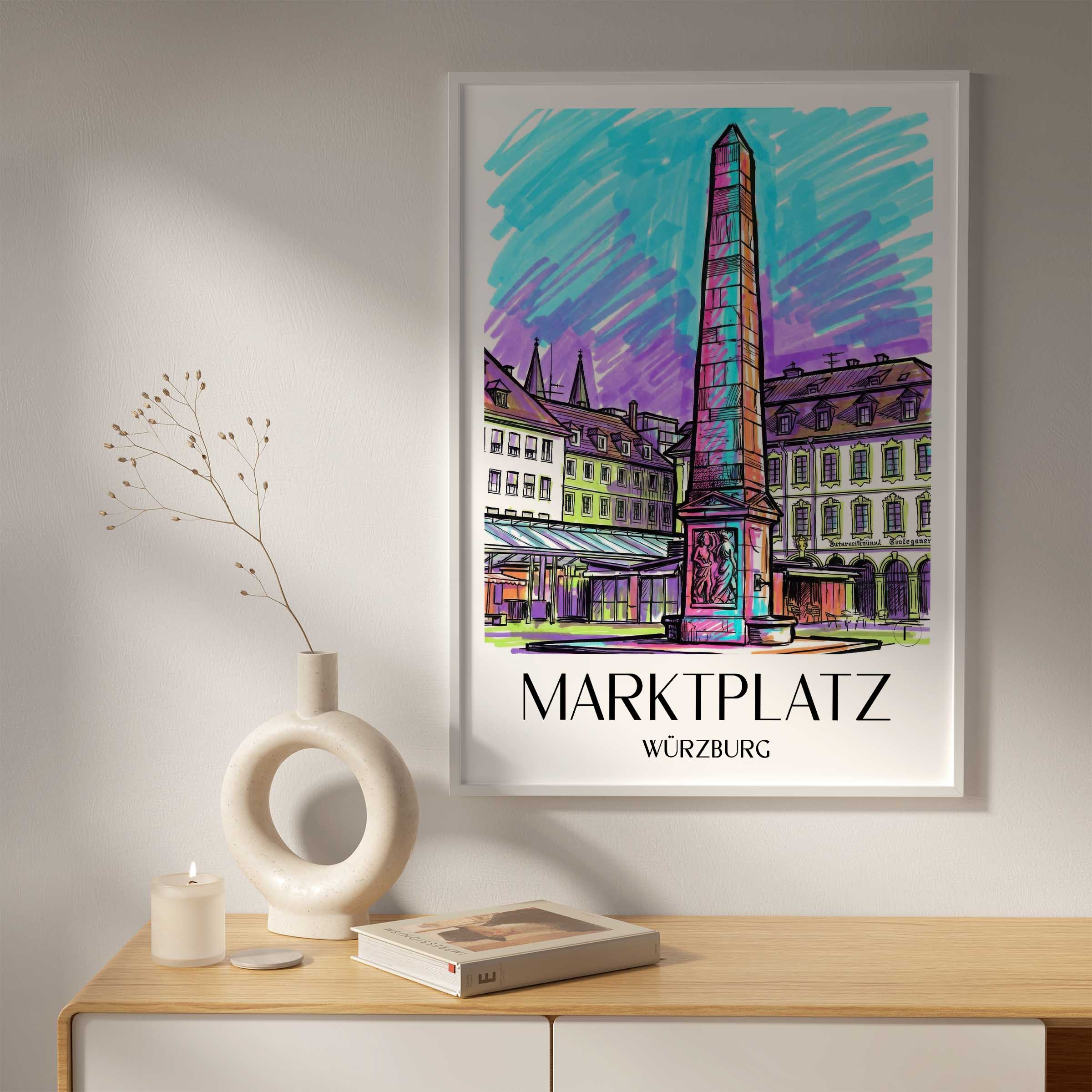 marktplatz-würzburg-deutschland-poster-graffiti