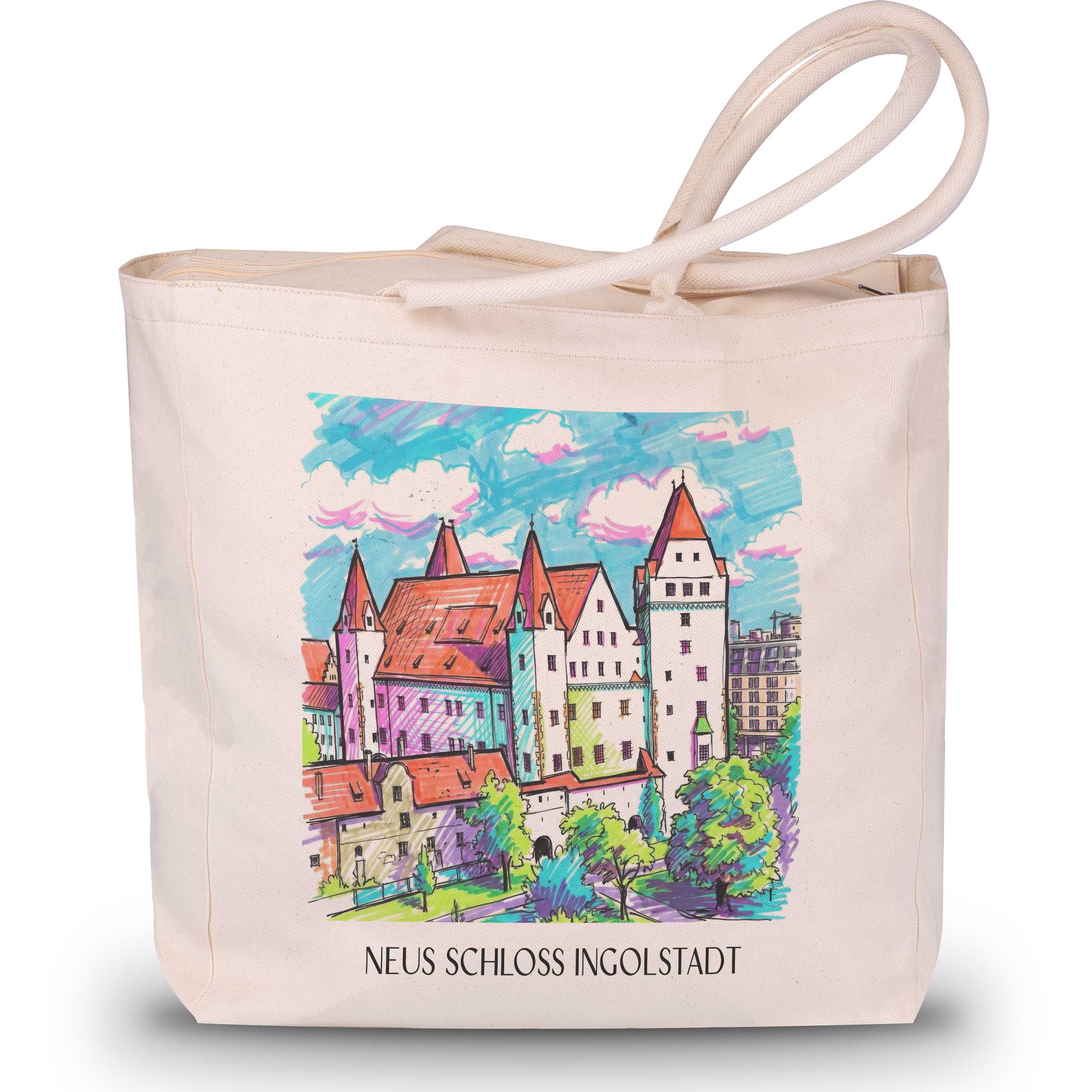 neues-schloss-ingolstadt-deutschland-einkaufstasche-graffiti
