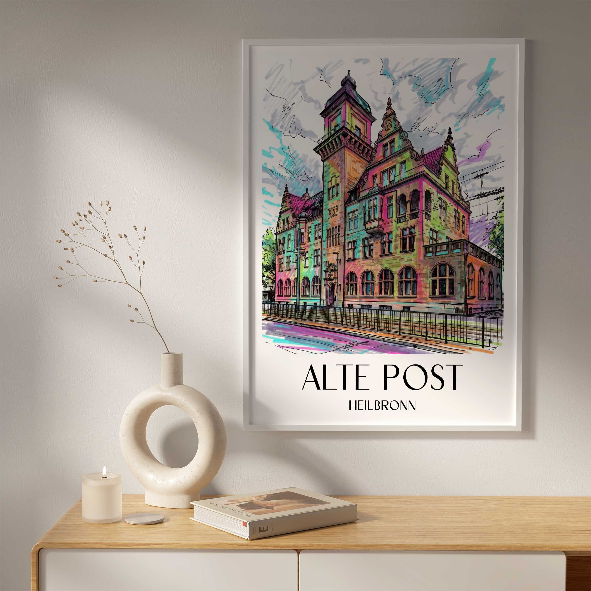 alte-post-heilbronn-deutschland-poster-graffiti