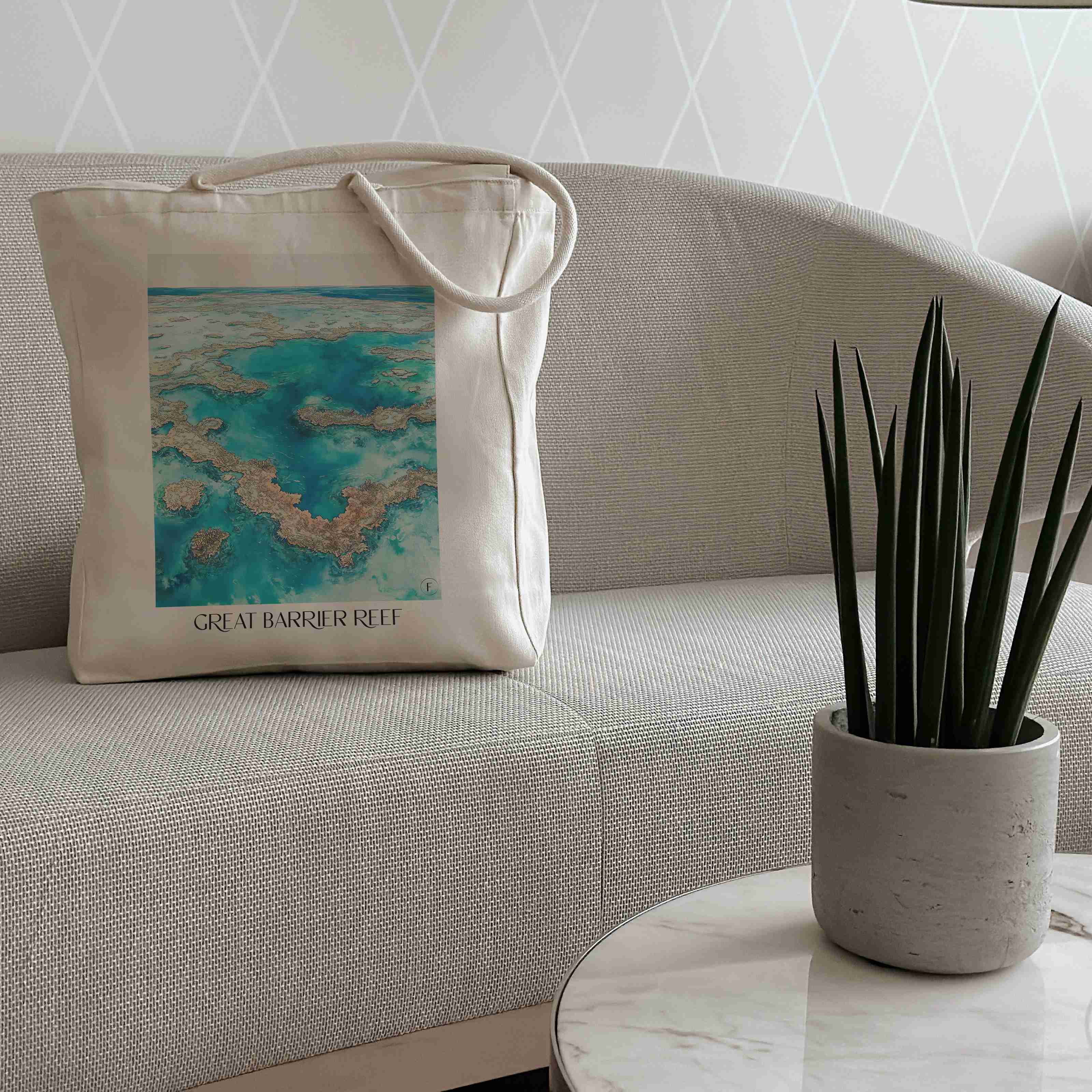 great-barrier-reef-australien-einkaufstasche-aquarell