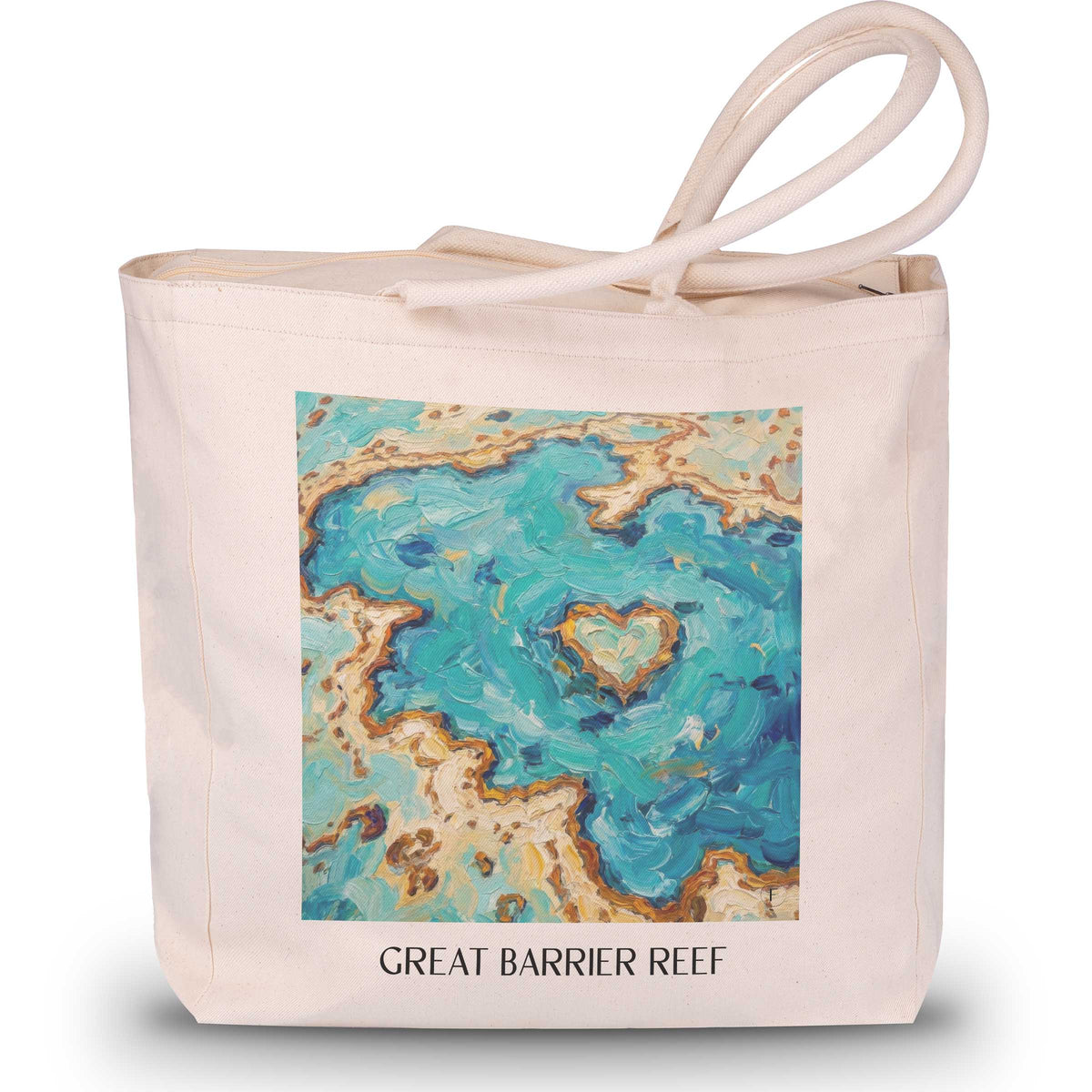 great barrier reef - Australien Tote Bag - Einkaufstasche im Ölgemälde Stil - favplace