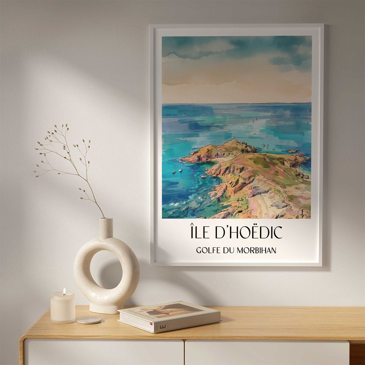 île-d'hoëdic-golfe-du-morbihan-frankreich-poster-aquarell