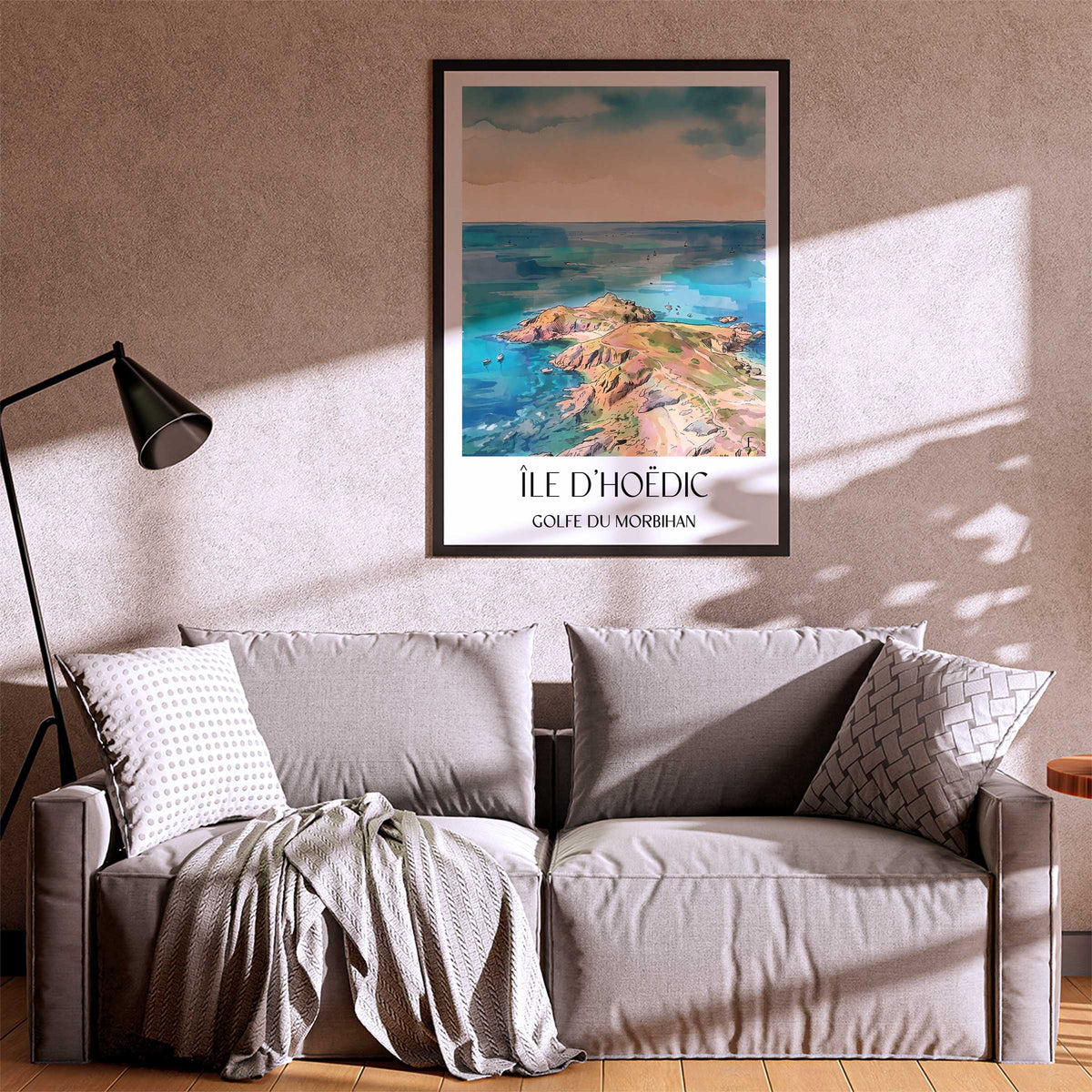 île-d'hoëdic-golfe-du-morbihan-frankreich-poster-aquarell