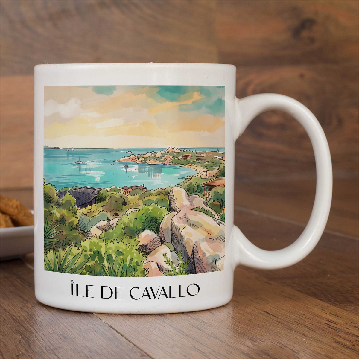 île-de-cavallo-bonifacio-frankreich-kaffeebecher-aquarell