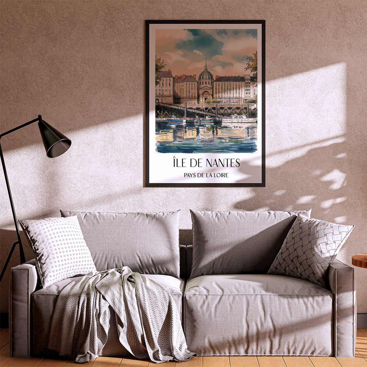 île-de-nantes-pays-de-la-loire-frankreich-poster-aquarell