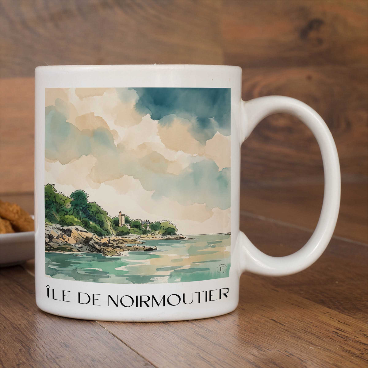 île-de-noirmoutier-vendée-frankreich-kaffeebecher-aquarell