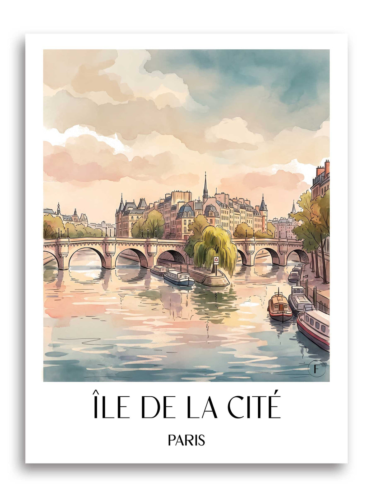 île-de-la-cité-paris-frankreich-poster-aquarell