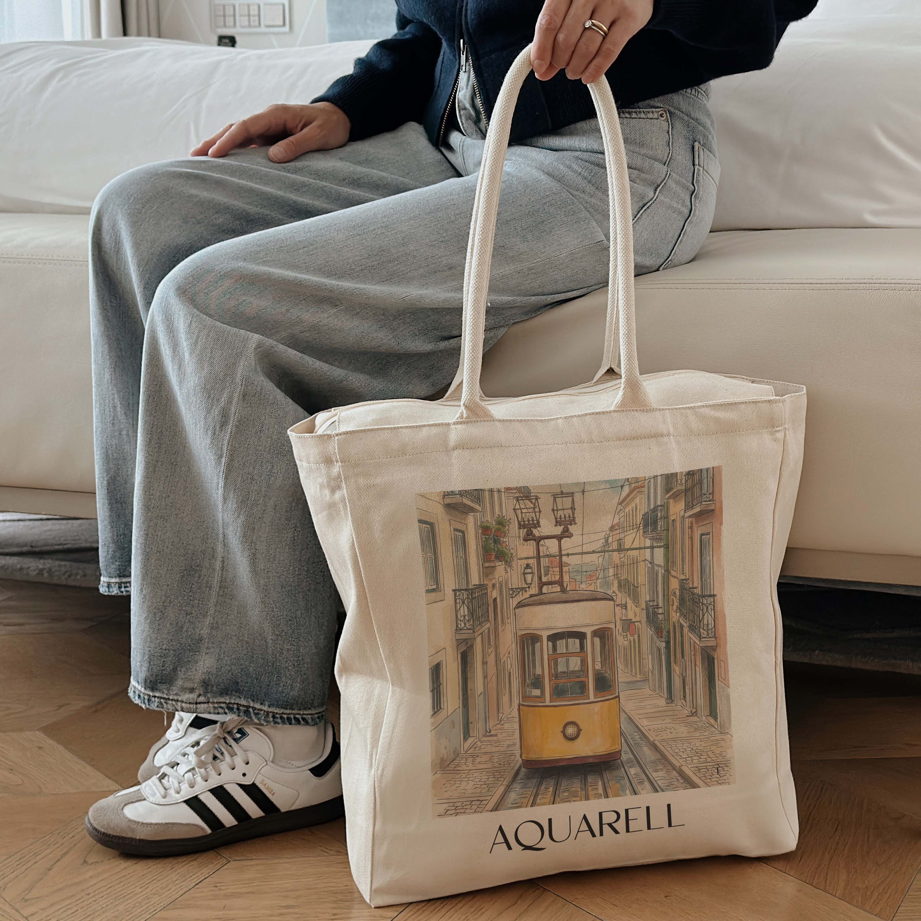 Individuelle Einkaufstasche: Dein Lieblingsort als exklusives Kunstwerk auf Deiner Shopping Bag