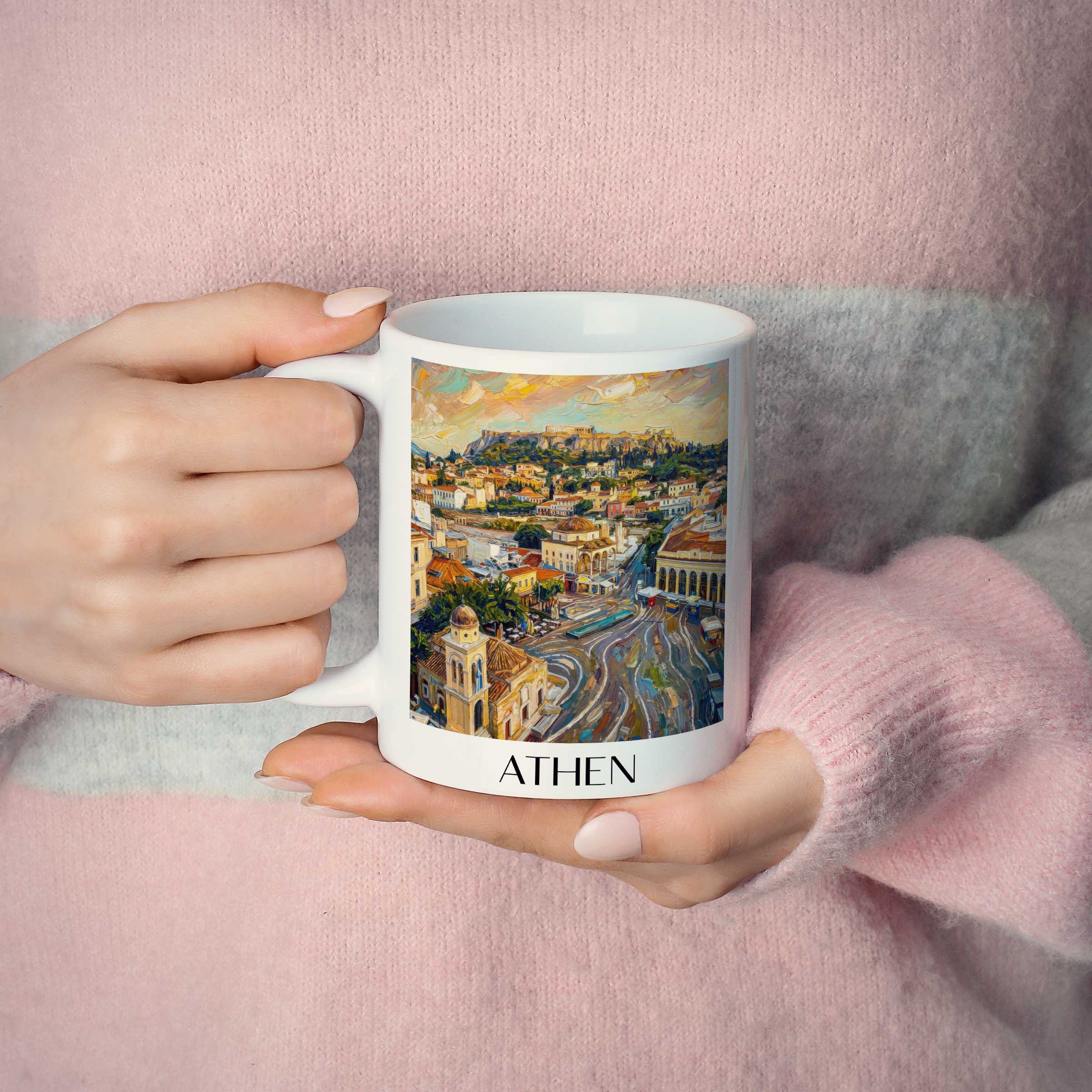 athen-griechenland-kaffeebecher-oil-painting-oelgemaelde