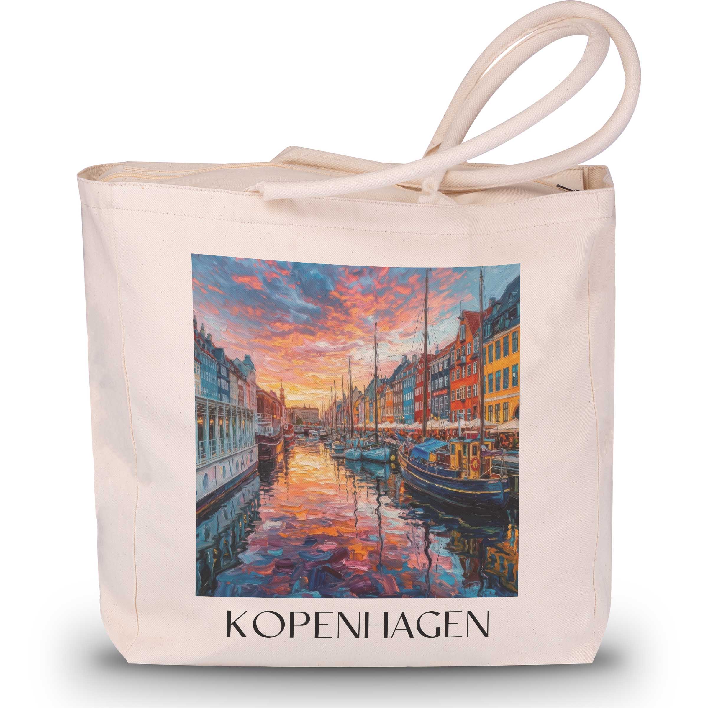 kopenhagen-dänemark-einkaufstasche-oil-painting-oelgemaelde