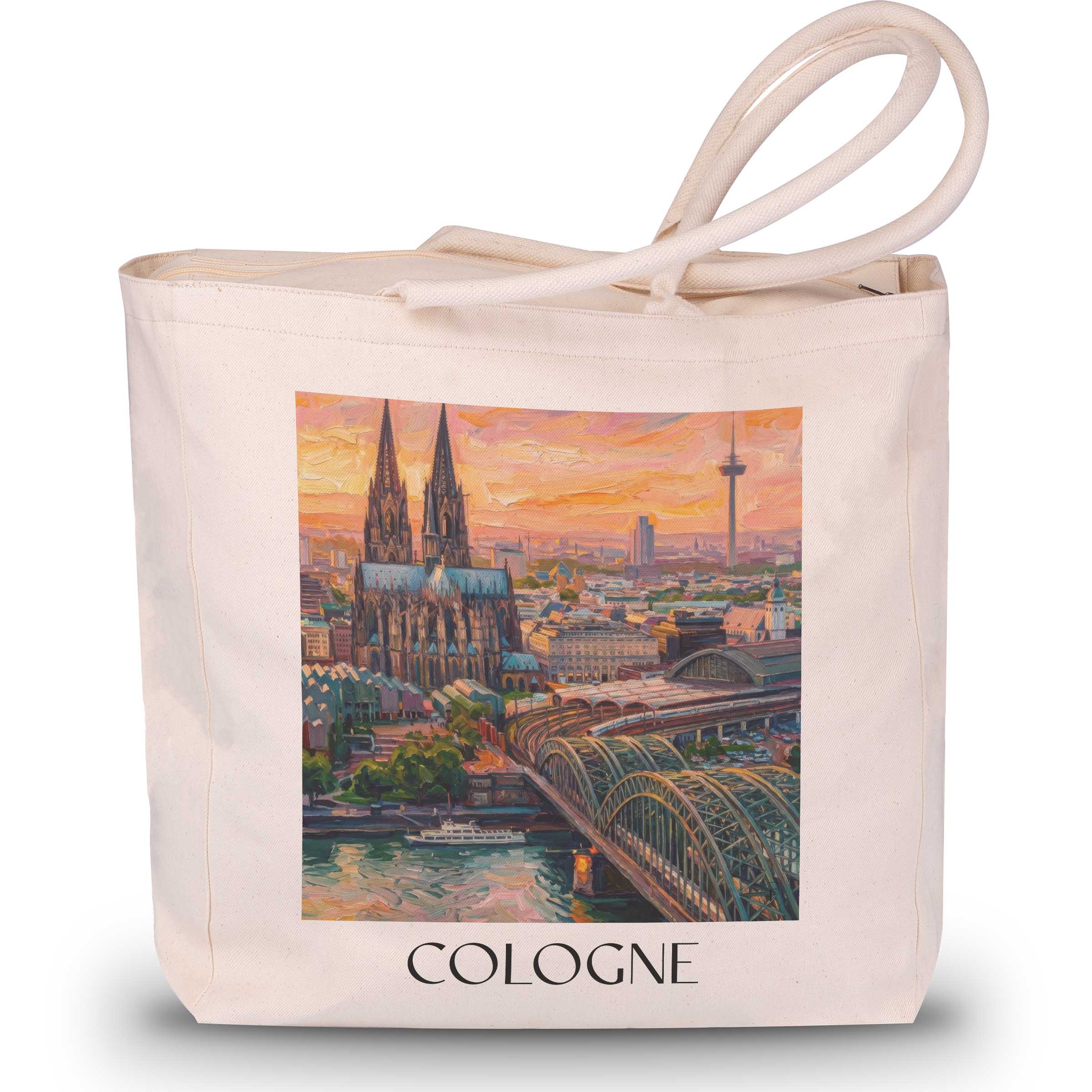 Köln - Deutschland Tote Bag - Einkaufstasche im Ölgemälde Stil