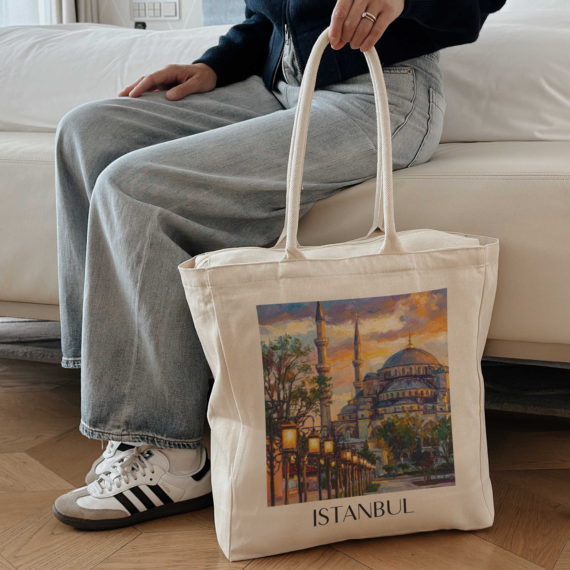 istanbul-türkei-einkaufstasche-oil-painting-oelgemaelde