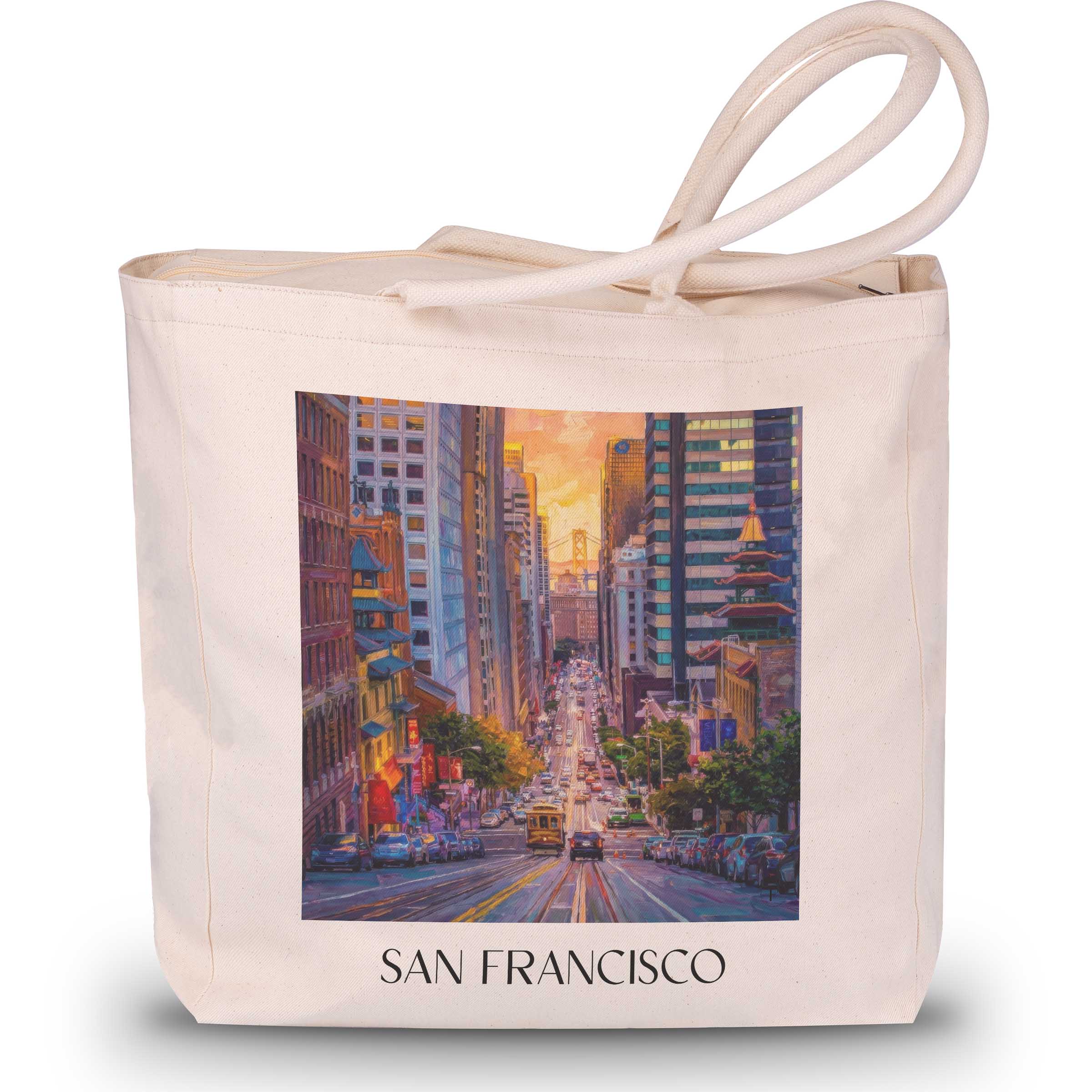 san-francisco-usa-einkaufstasche-oil-painting-oelgemaelde