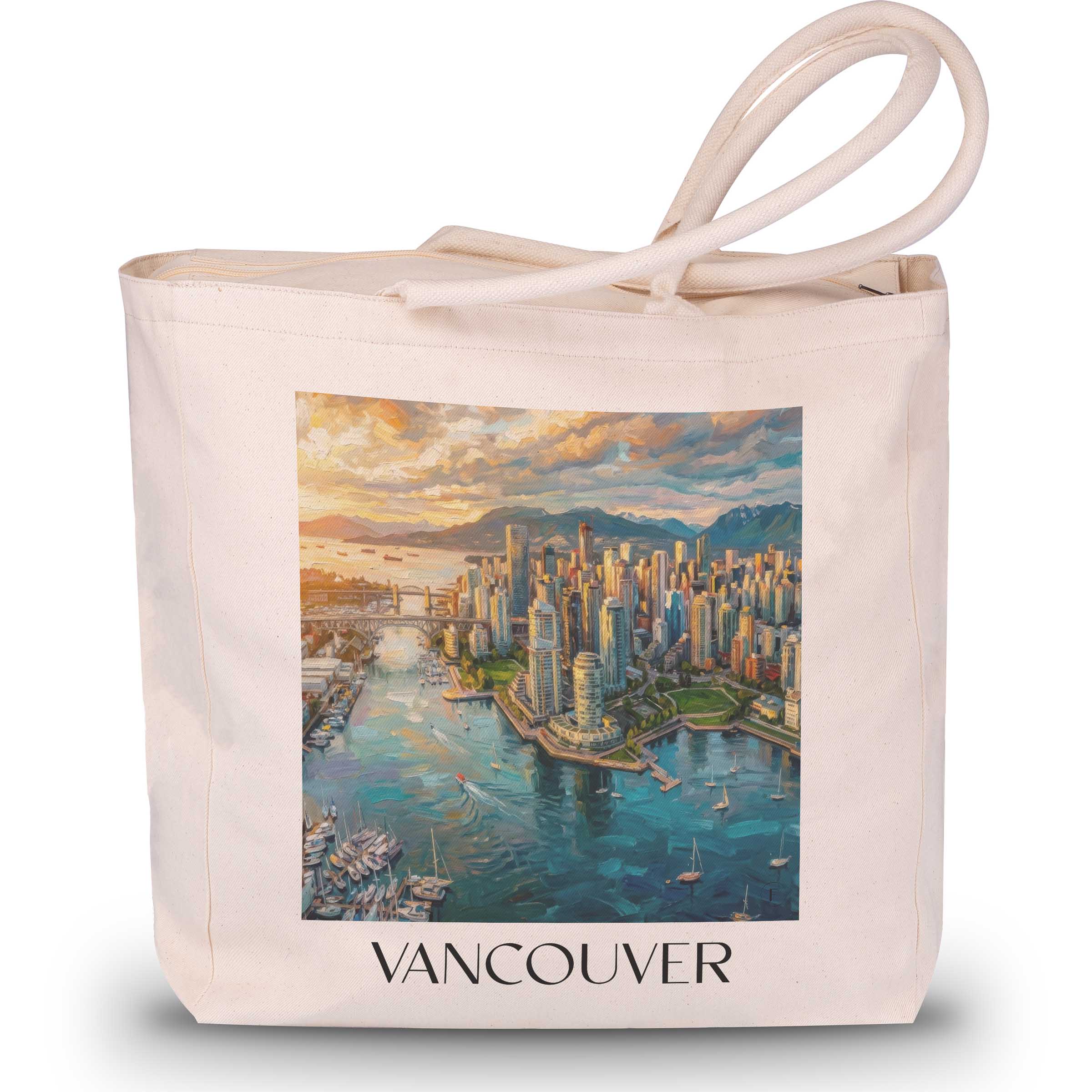 vancouver-kanada-einkaufstasche-oil-painting-oelgemaelde