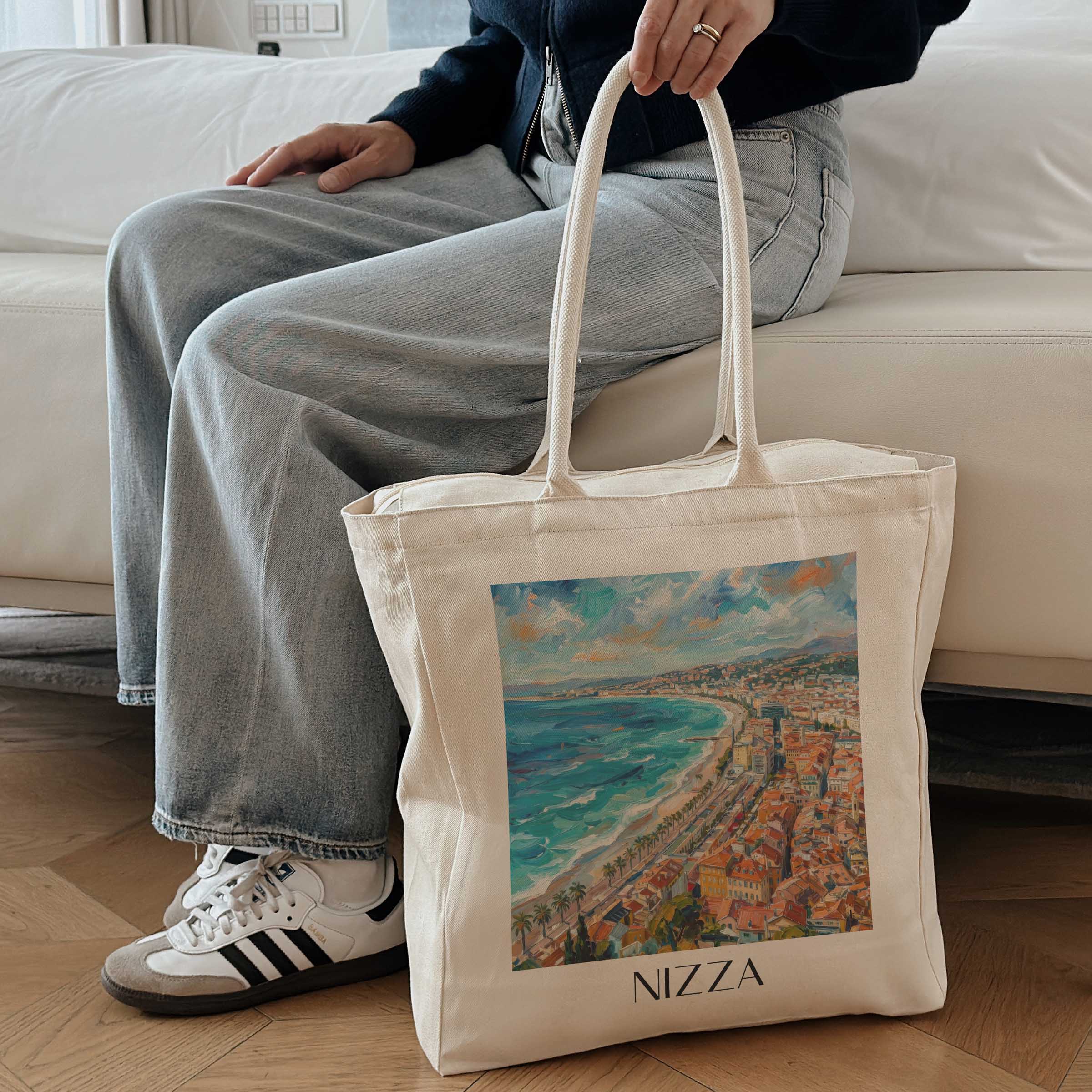 nizza-frankreich-einkaufstasche-oil-painting-oelgemaelde