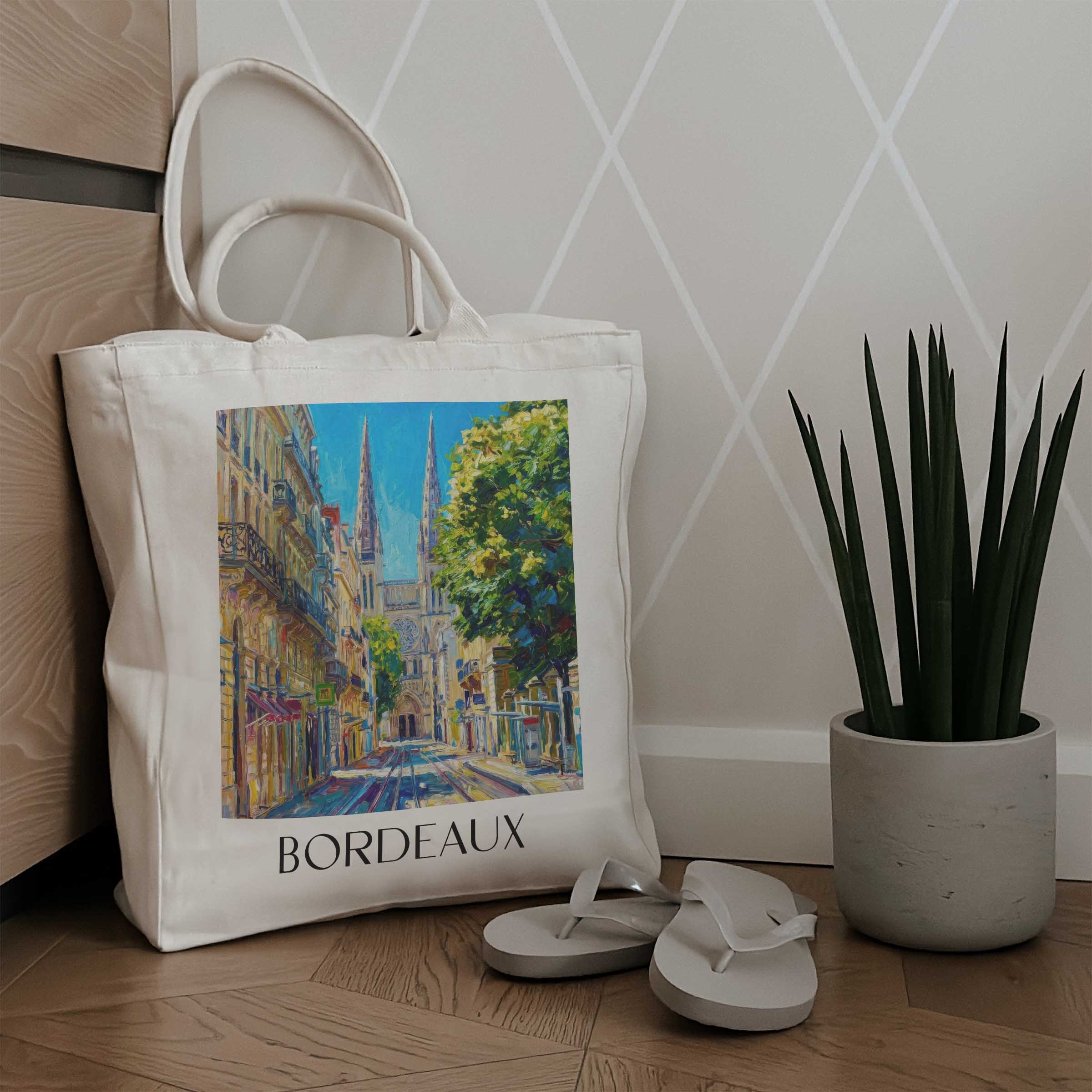 bordeaux-frankreich-einkaufstasche-oil-painting-oelgemaelde