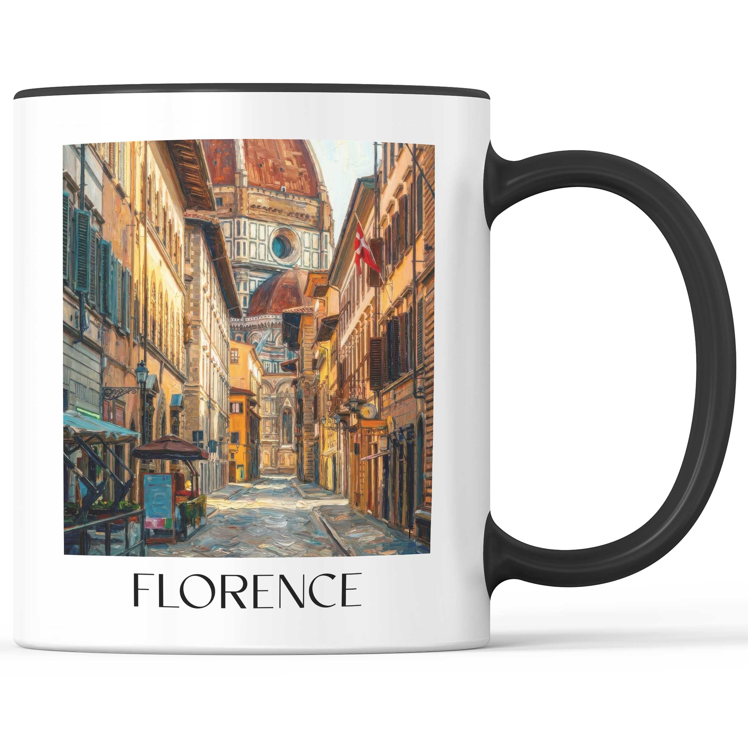 Florenz - Italien Becher - Kaffeetasse im Ölgemälde Stil