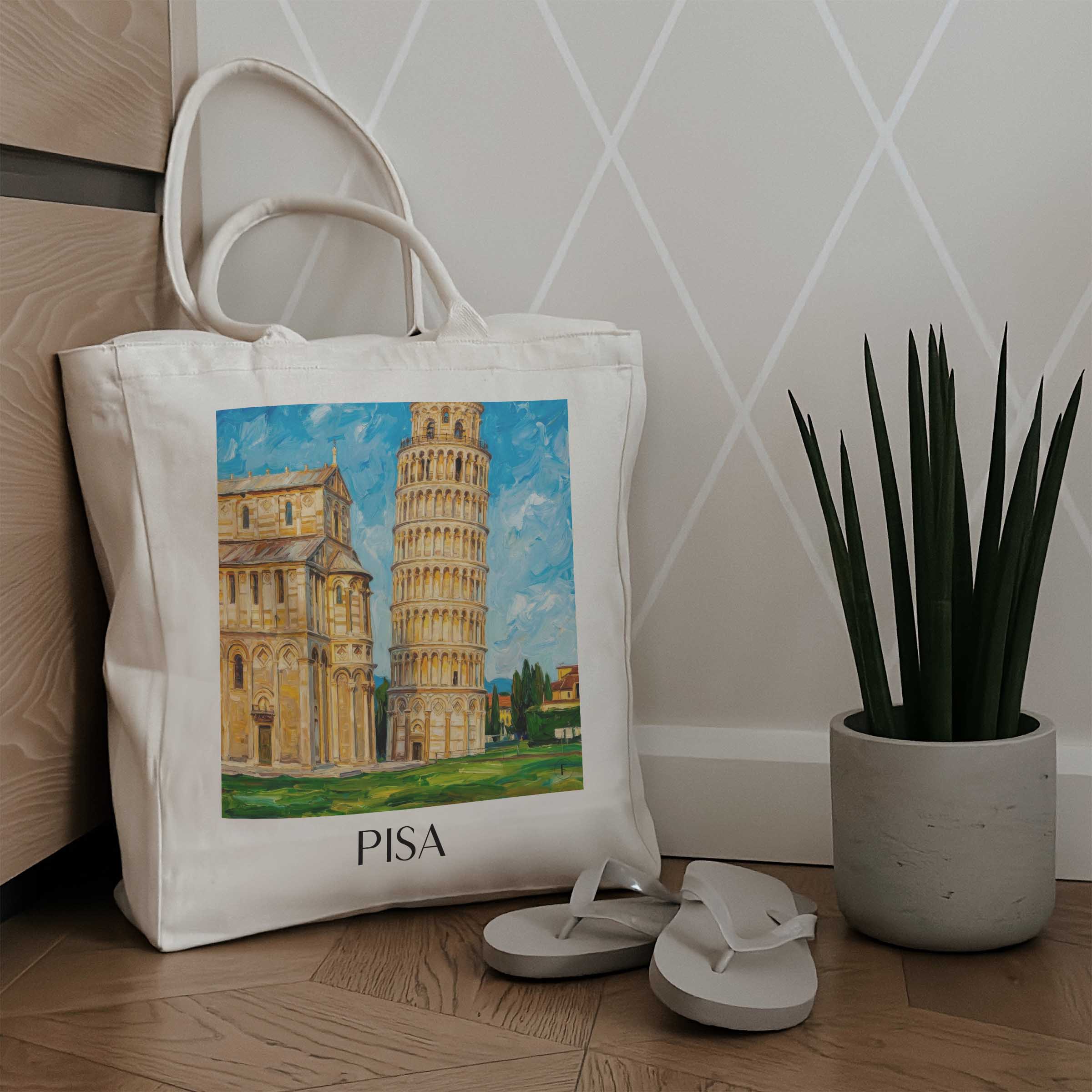 pisa-italien-einkaufstasche-oil-painting-oelgemaelde